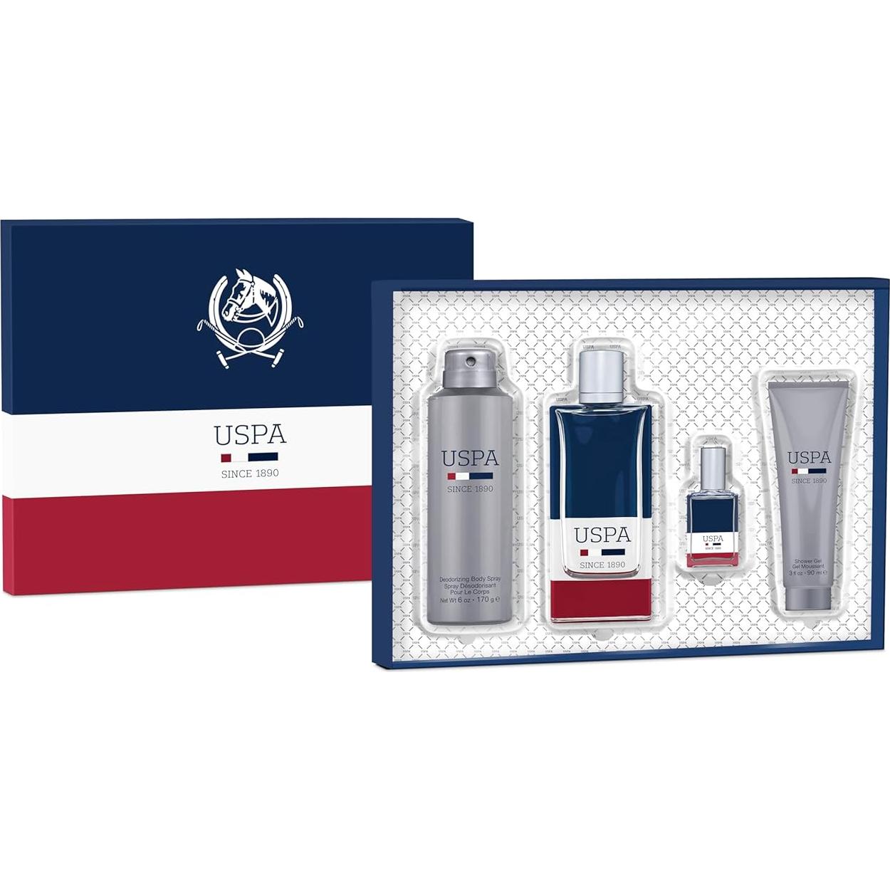 Set de Regalo US Polo Association USPA - 4 Piezas Aromáticas