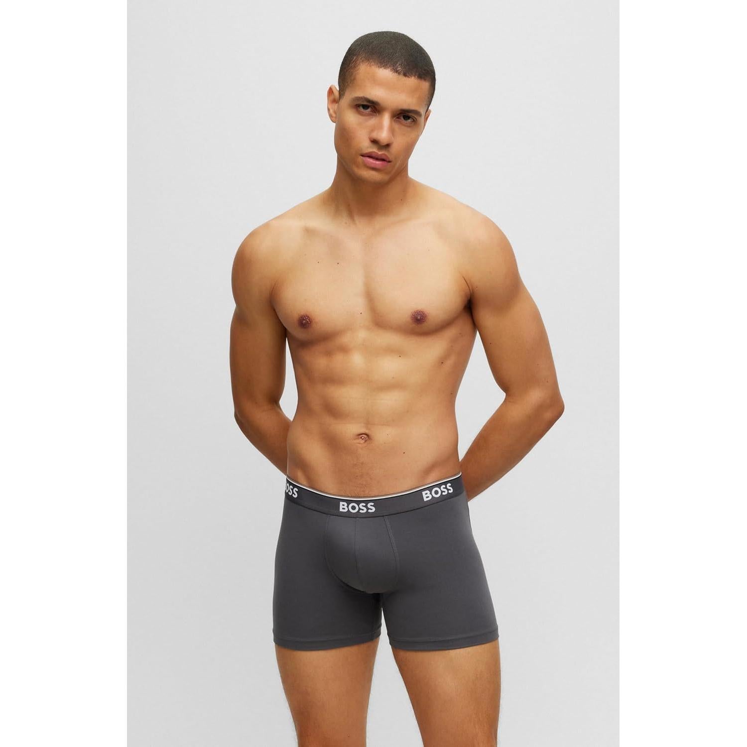 Calzoncillos Boxer BOSS Algodón Stretch Hombre 3 Pzs