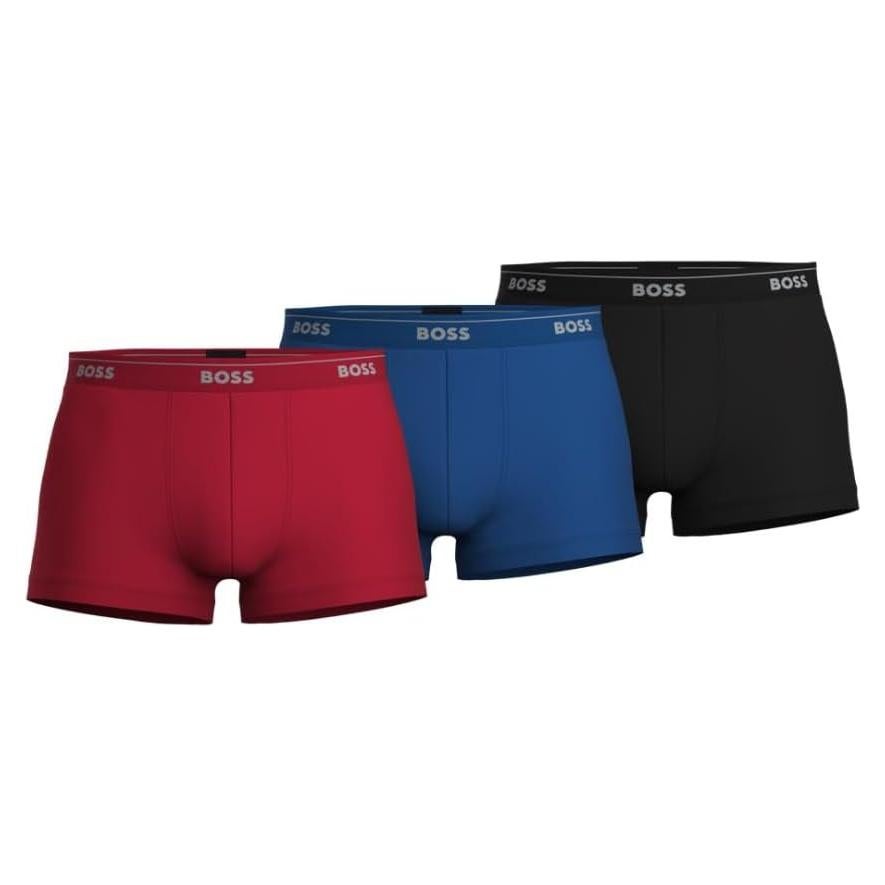 Bóxers de Algodón BOSS - Paquete de 3, Ajuste Regular, Talla Grande