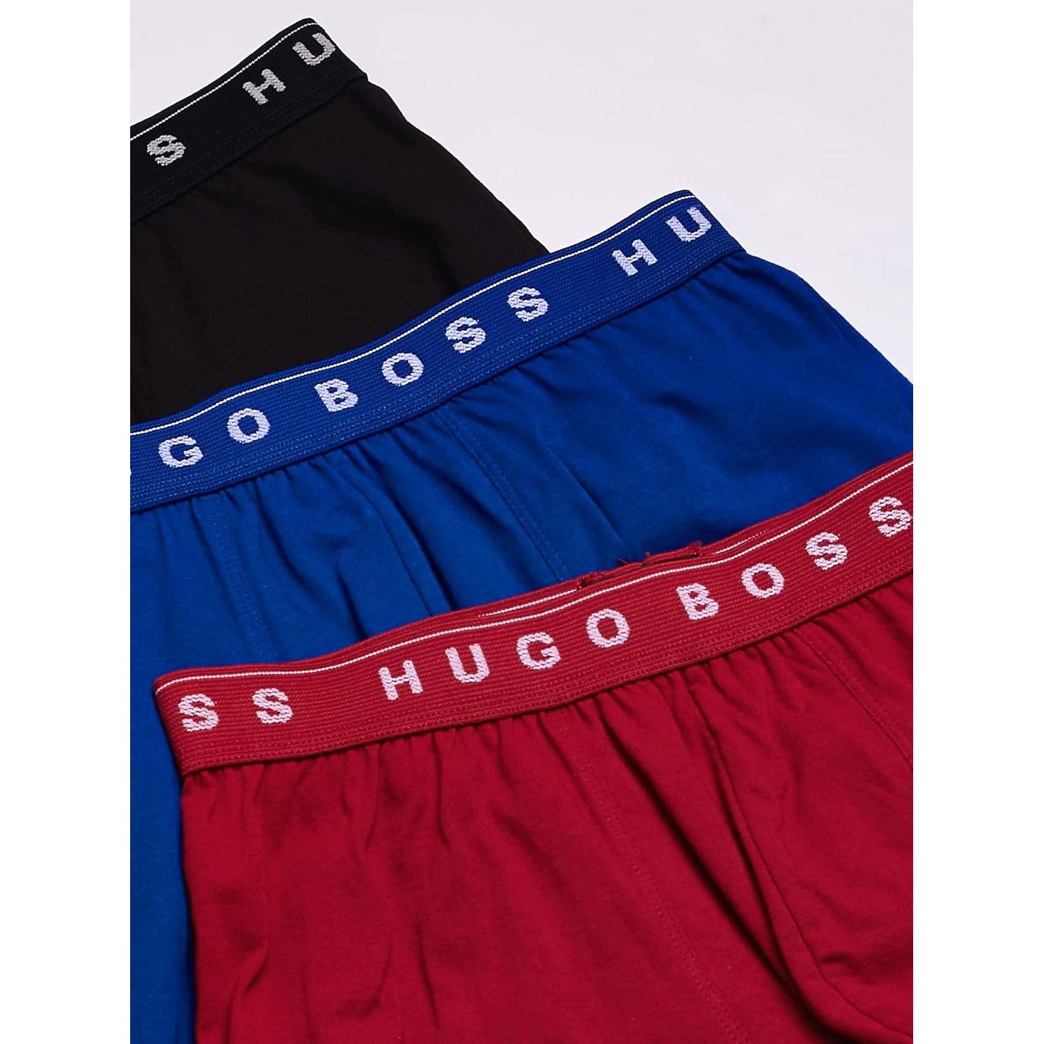 Bóxers de Algodón BOSS - Paquete de 3, Ajuste Regular, Talla Grande