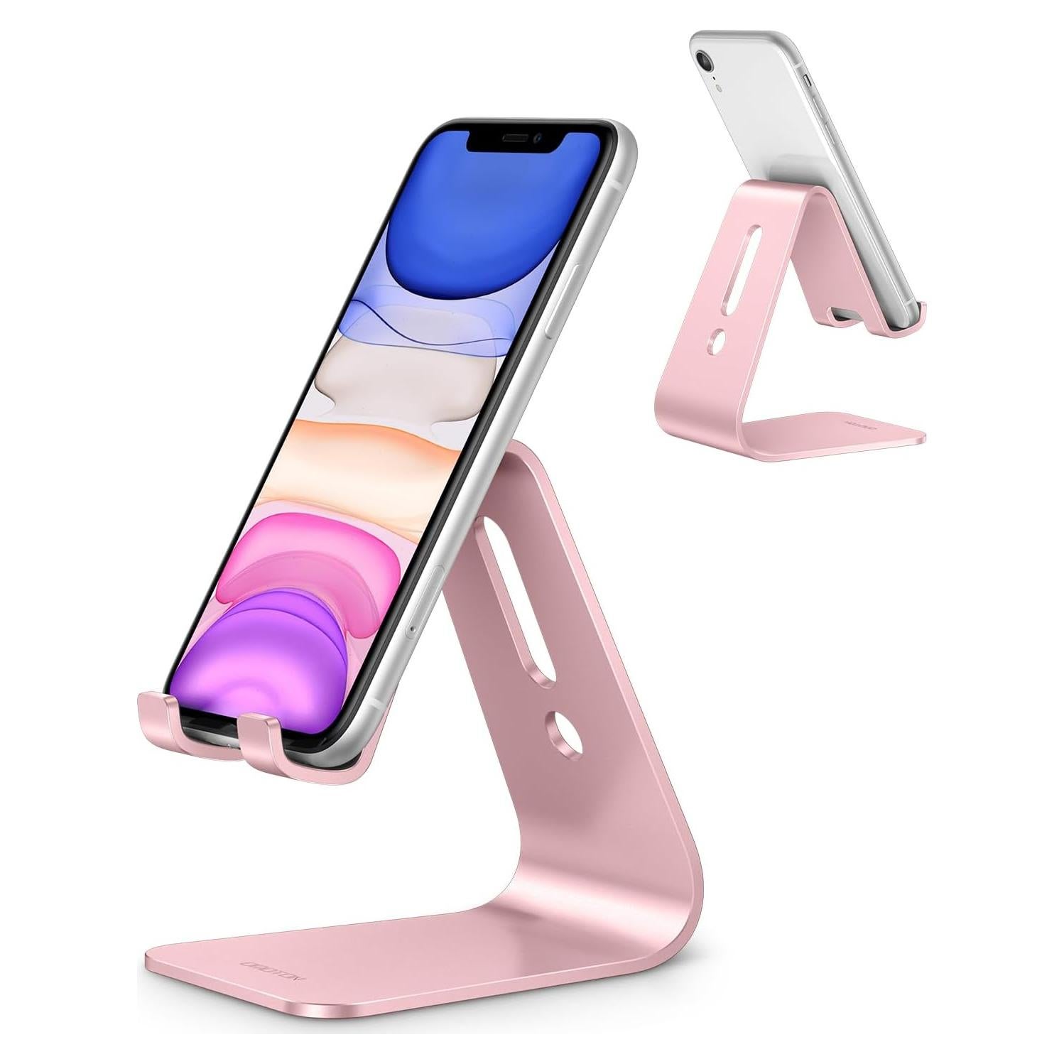 Soporte de Escritorio para Teléfono Móvil OMOTON Oro Rosa 4mm