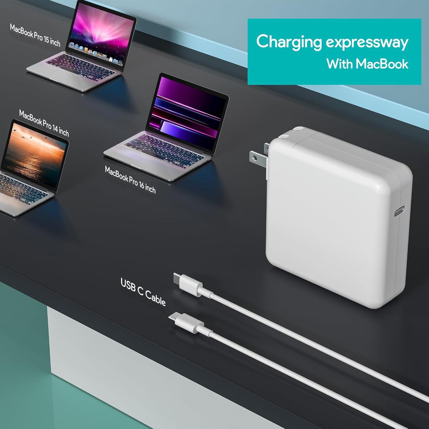 Cargador USB C 96W Tearplex para MacBook Pro y Air