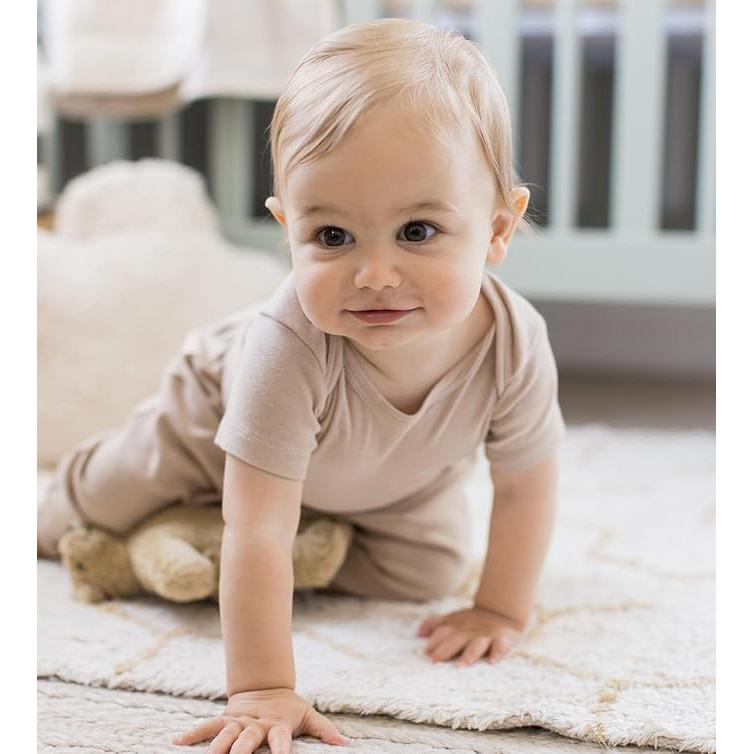 Bodies de Algodón Orgánico Burt's Bees Baby - 5 Unidades Manga Corta y Larga