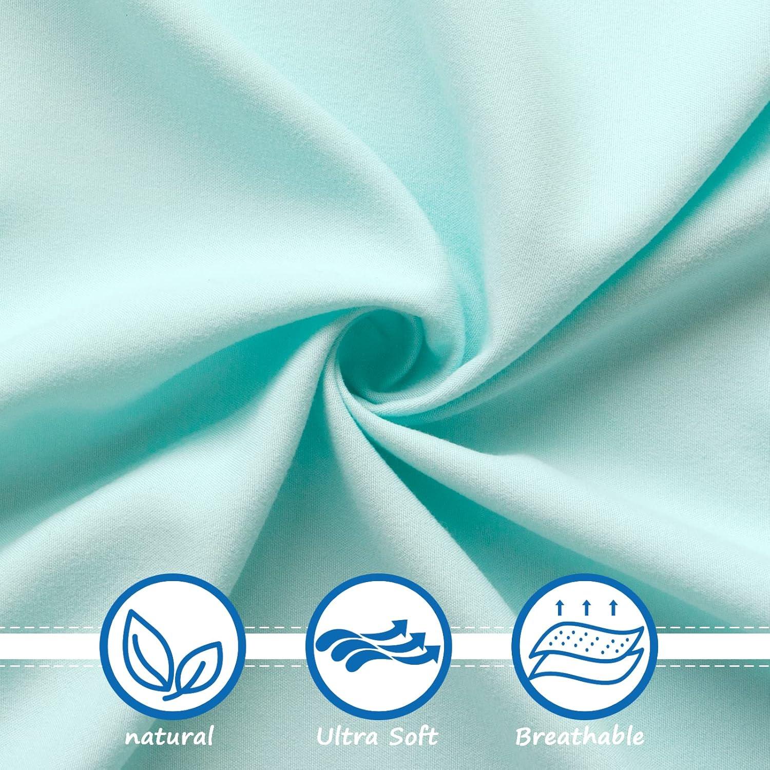 Sábanas para Cuna Mini Coldwind 2 Piezas Microfibra Azul y Rosa