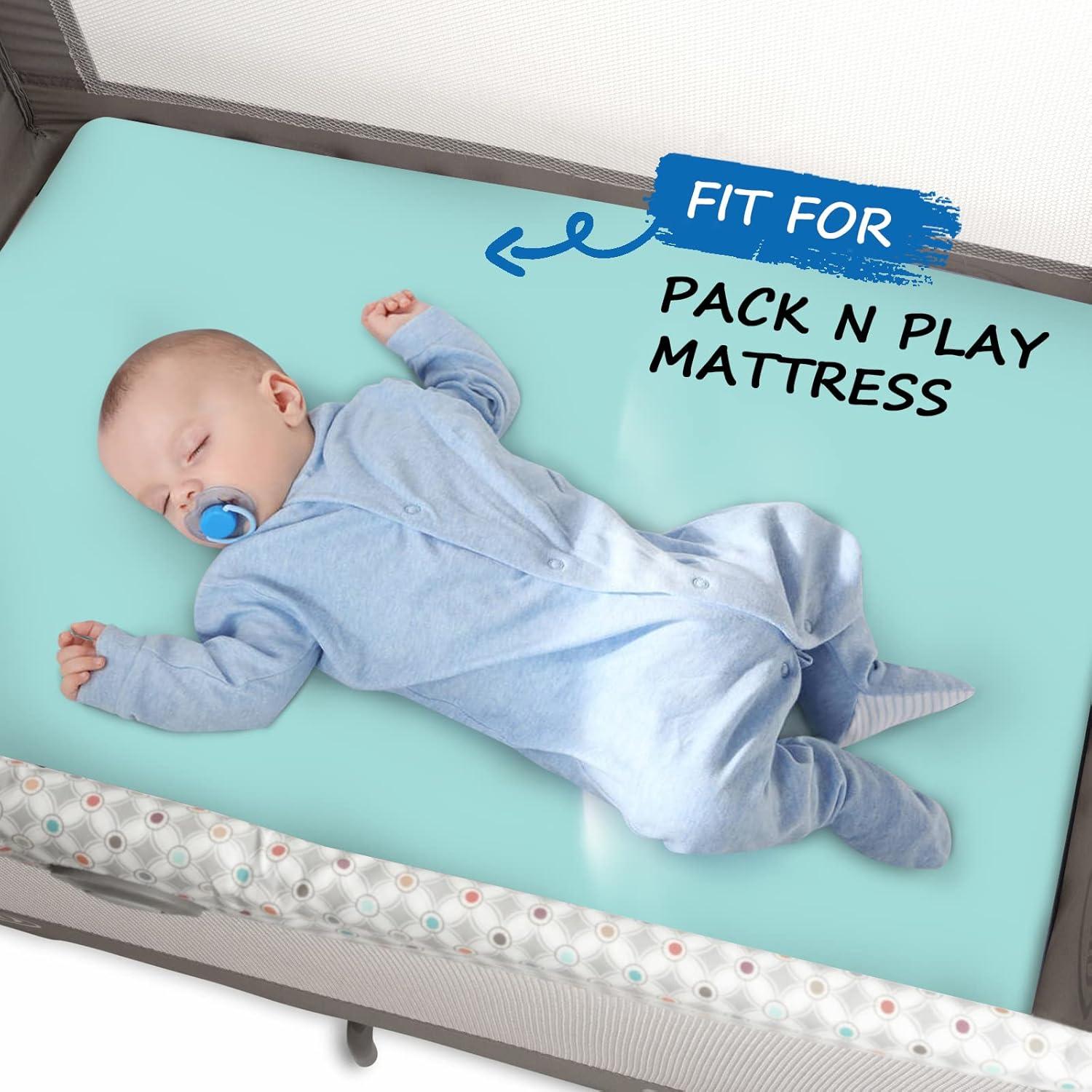 Sábanas para Cuna Mini Coldwind 2 Piezas Microfibra Azul y Rosa