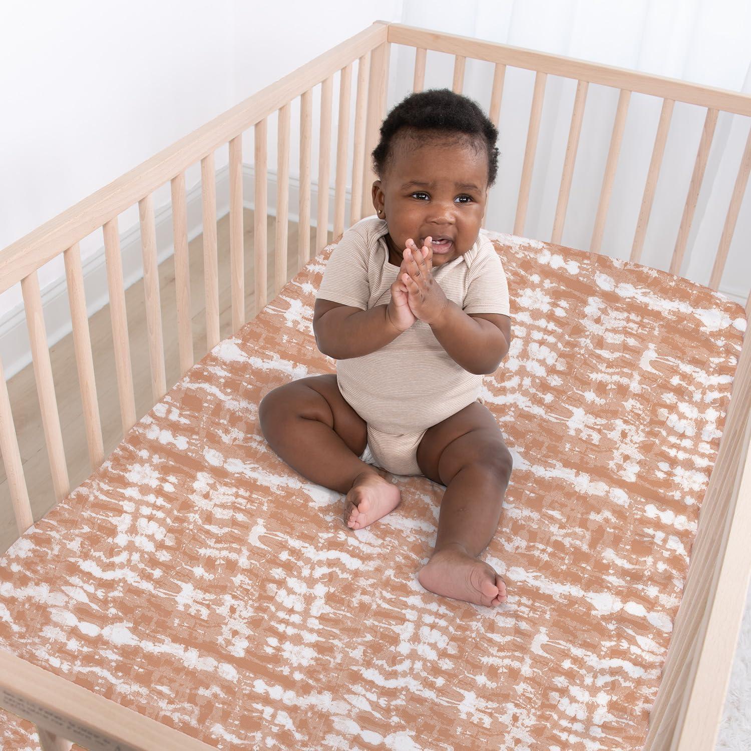 Juego de Sábanas Ajustadas para Cuna The Peanutshell Boho Tie Dye