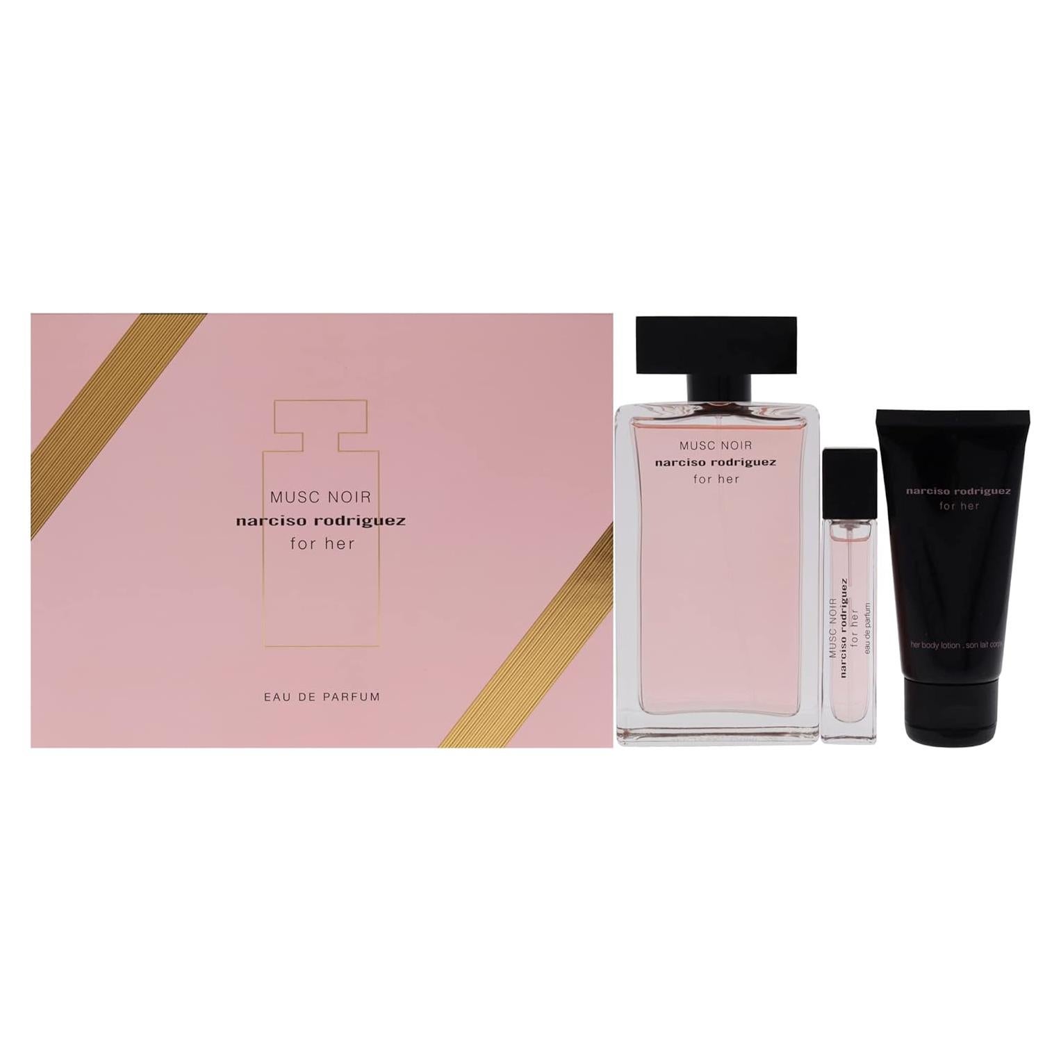 Set de Fragancia Musc Noir Narciso Rodriguez 3 Piezas 98.4 ml