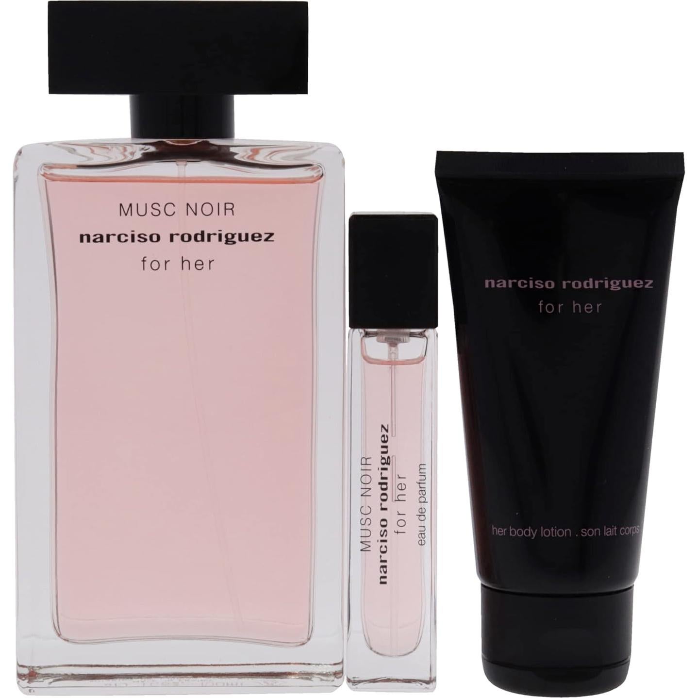 Set de Fragancia Musc Noir Narciso Rodriguez 3 Piezas 98.4 ml