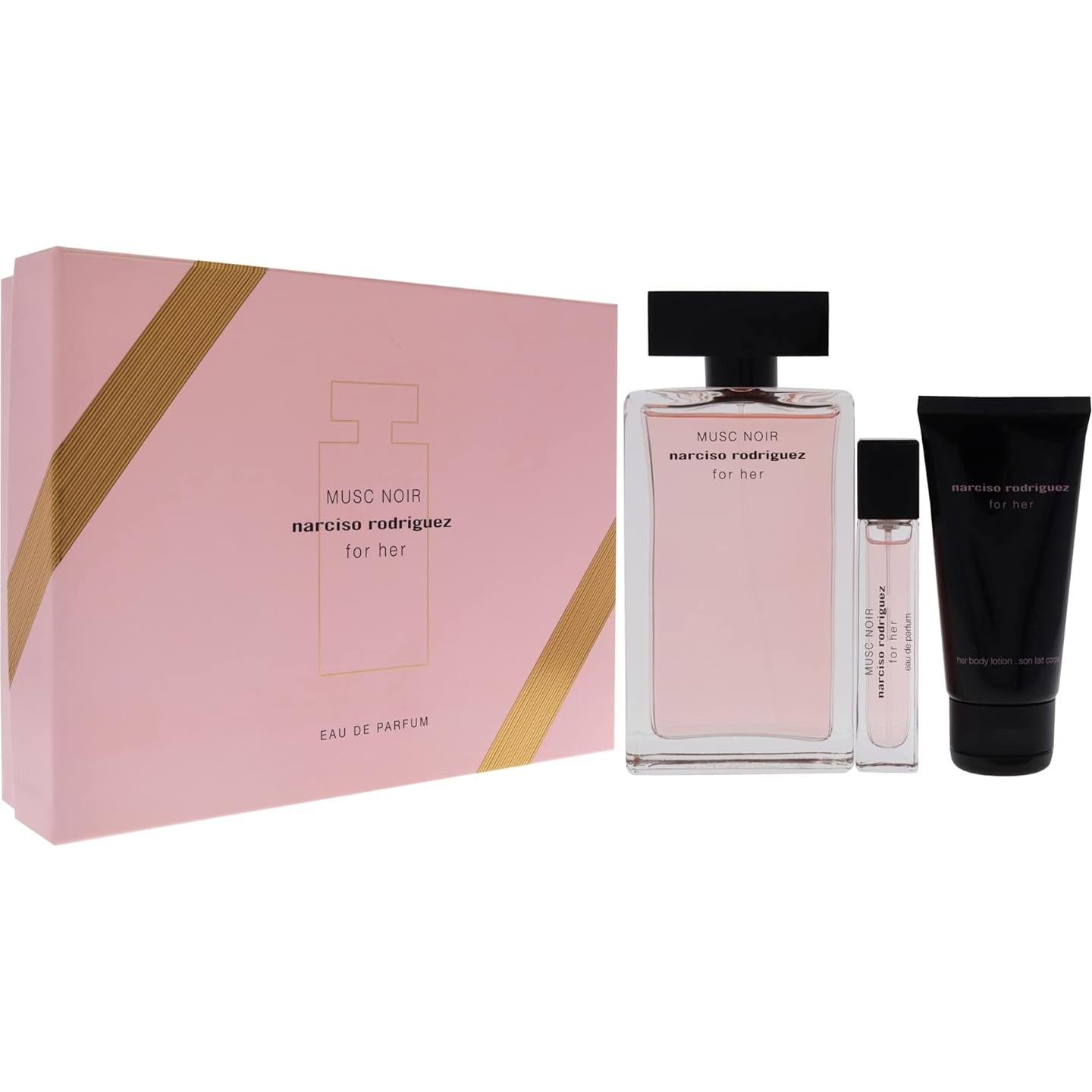 Set de Fragancia Musc Noir Narciso Rodriguez 3 Piezas 98.4 ml