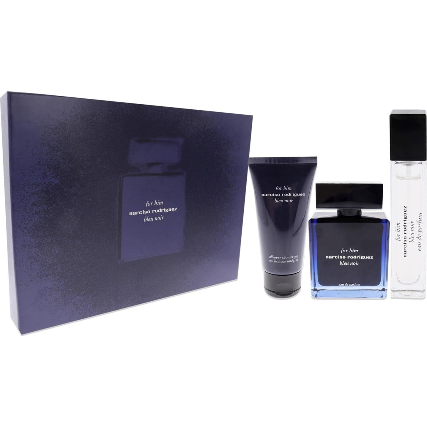 Set Fragancia Narciso Rodriguez Bleu Noir Hombre 100ml + 50ml Gel