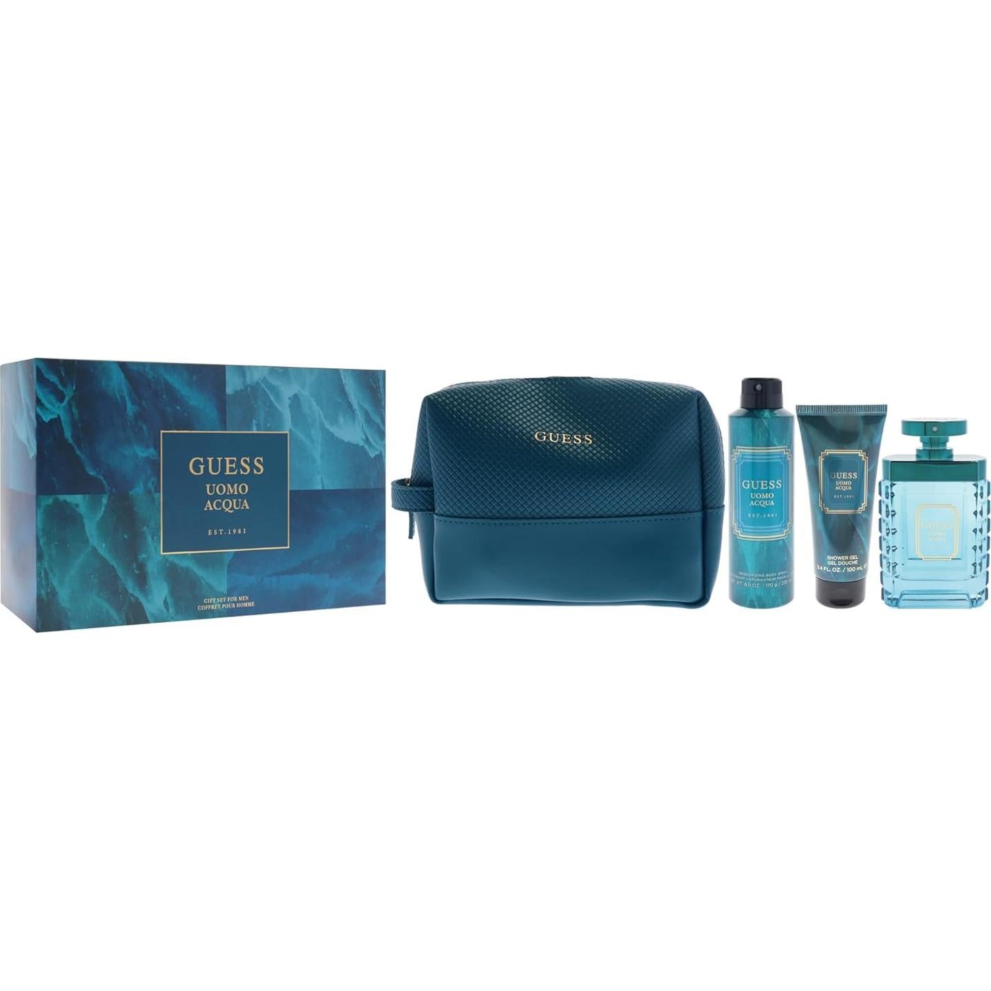 Set de Regalo Guess Uomo Acqua para Hombres 4 Piezas