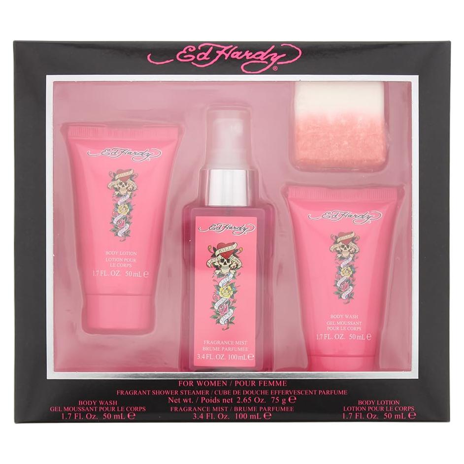 Juego de regalo Ed Hardy para mujeres - 4 piezas fragancia