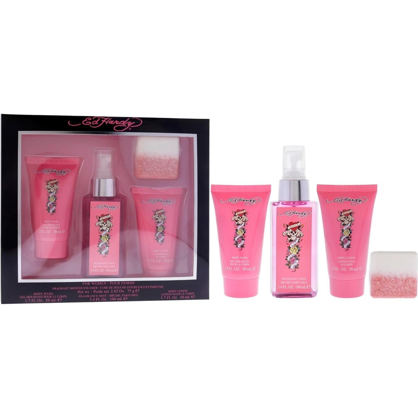 Juego de regalo Ed Hardy para mujeres - 4 piezas fragancia