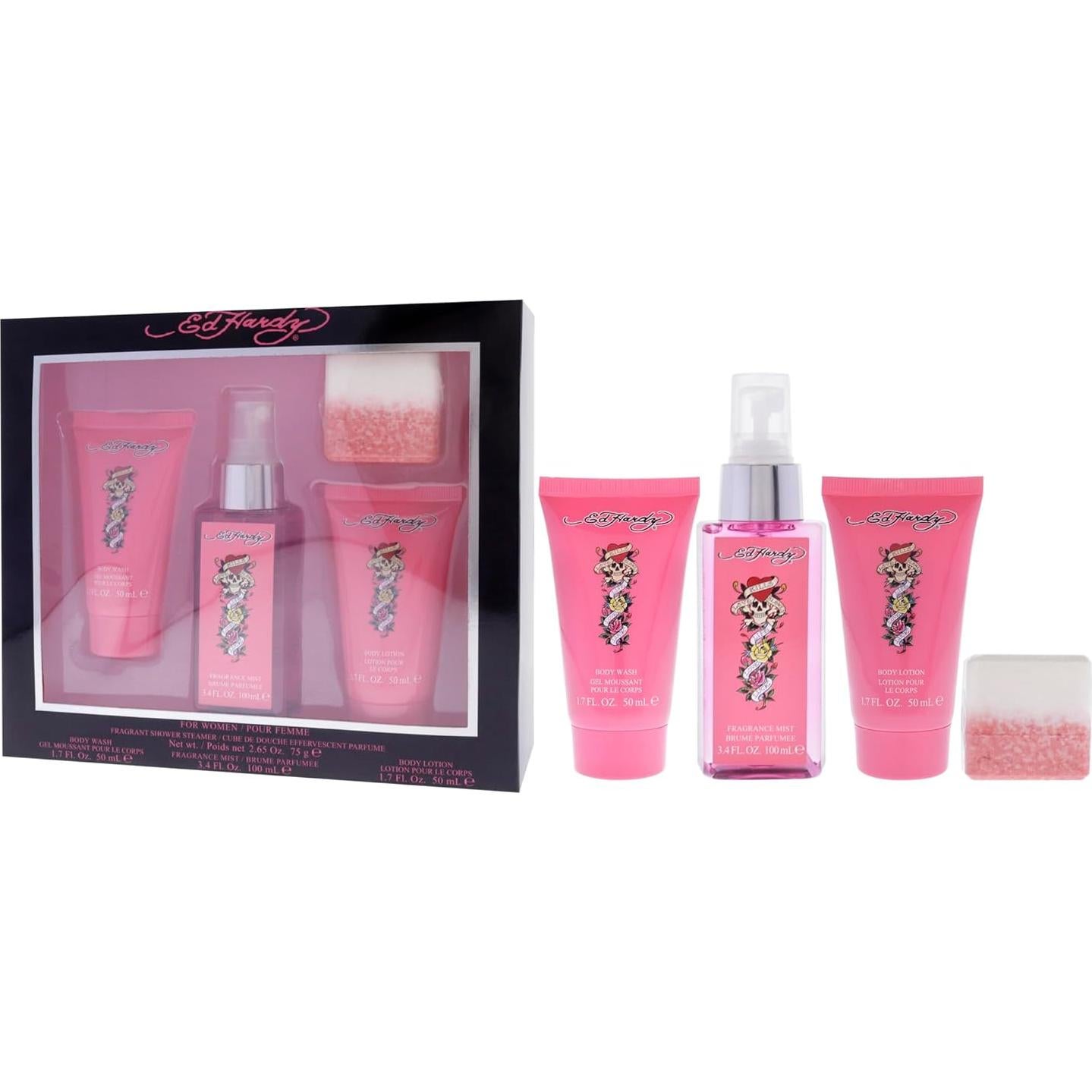 Juego de regalo Ed Hardy para mujeres - 4 piezas fragancia