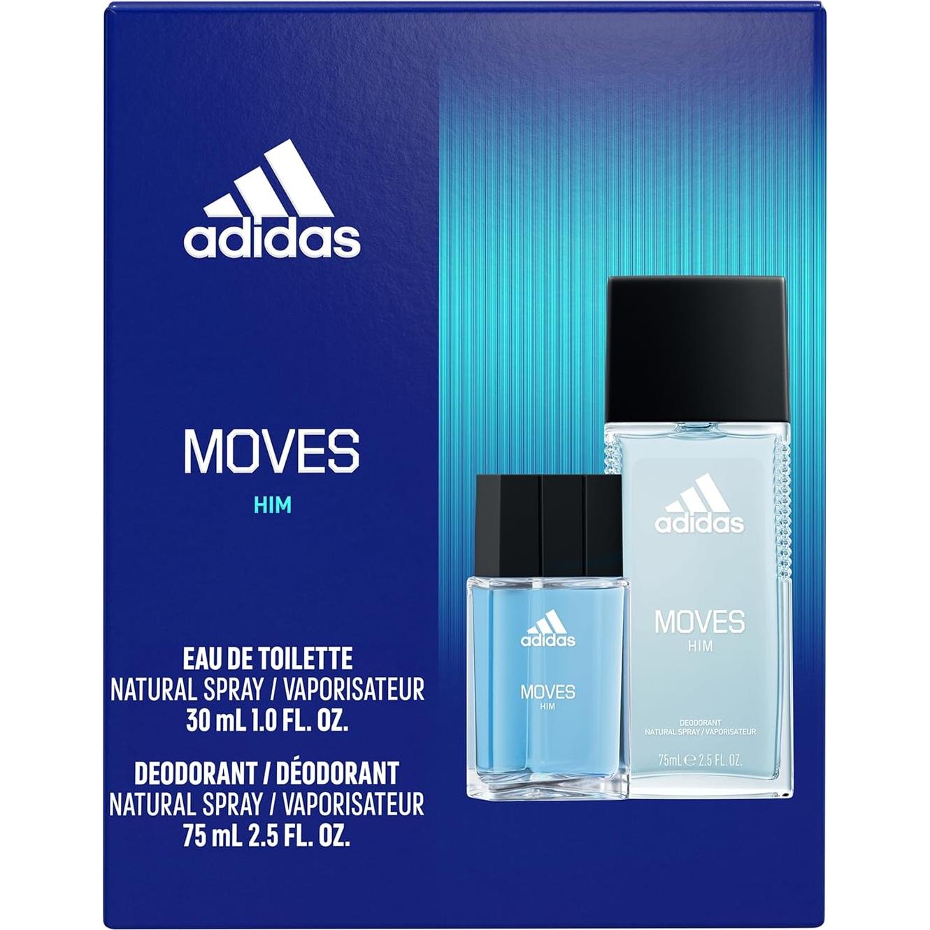 Set de Regalo Adidas Moves para Él 2 Piezas 51.24 ml