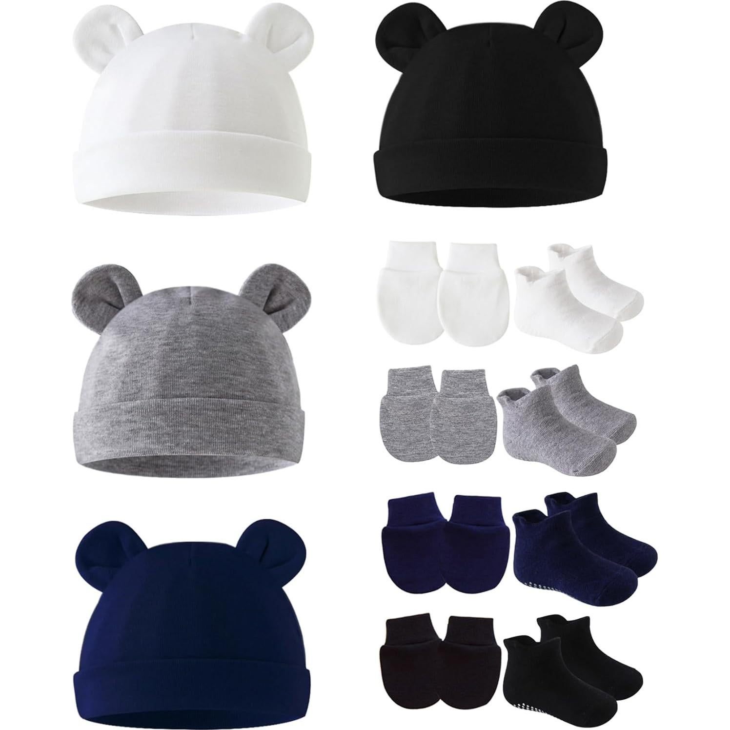 Conjunto de Gorro, Manoplas y Calcetines para Bebés Zurlefy