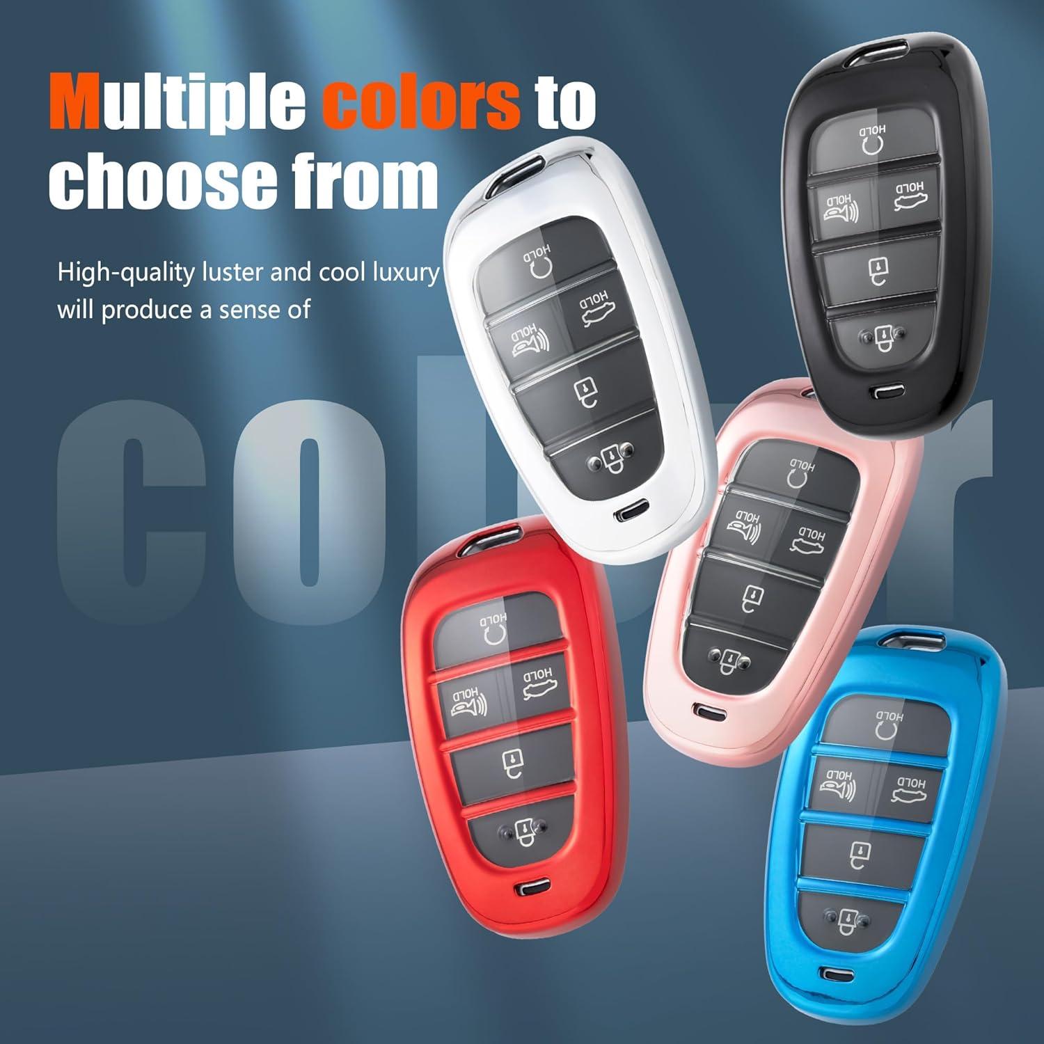 Funda de Llave Hyundai Flensent TPU para Sonata Santa Fe 2022-2025