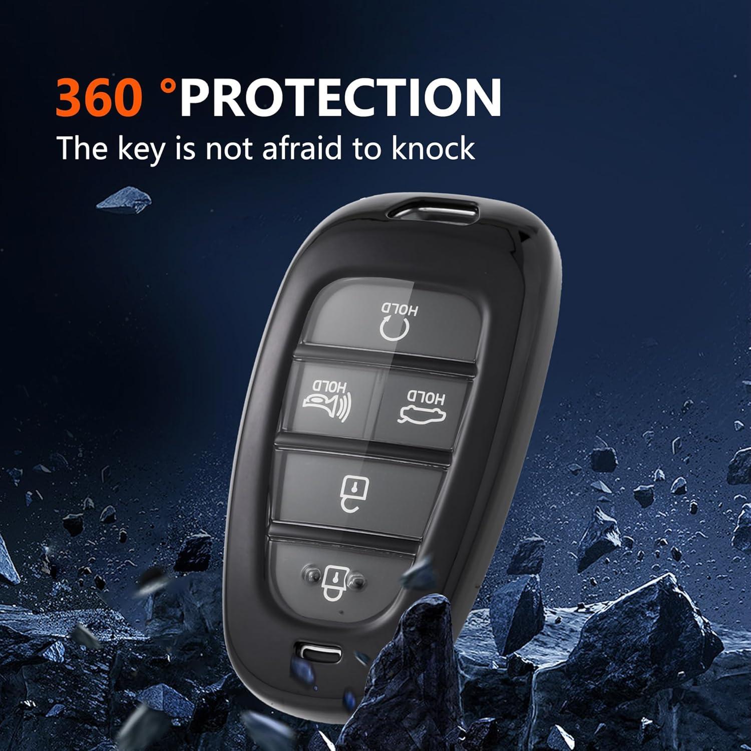Funda de Llave Hyundai Flensent TPU para Sonata Santa Fe 2022-2025