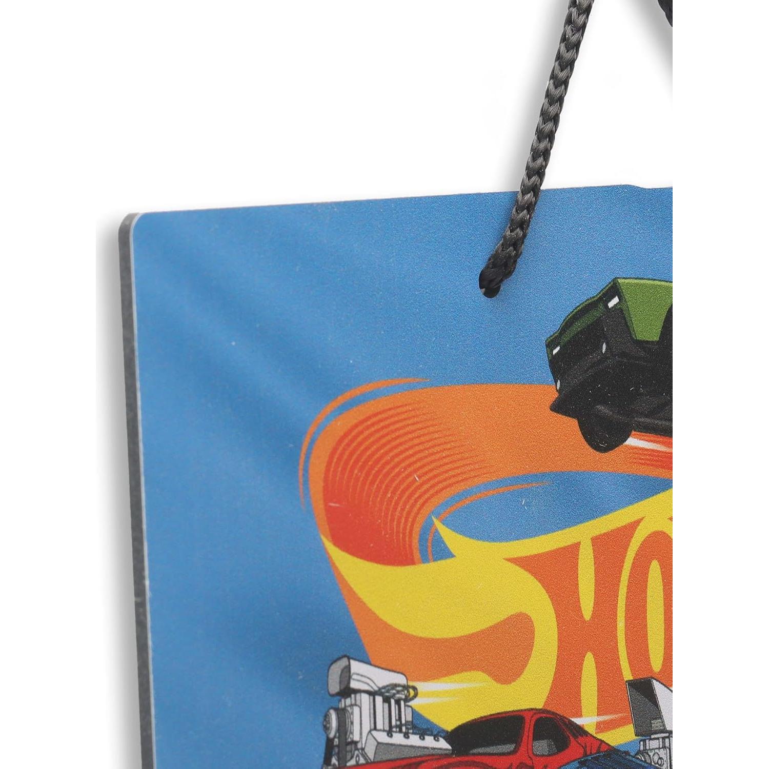 Cartel de Metal Hot Wheels Acción Pista de Carreras 21x0.33cm