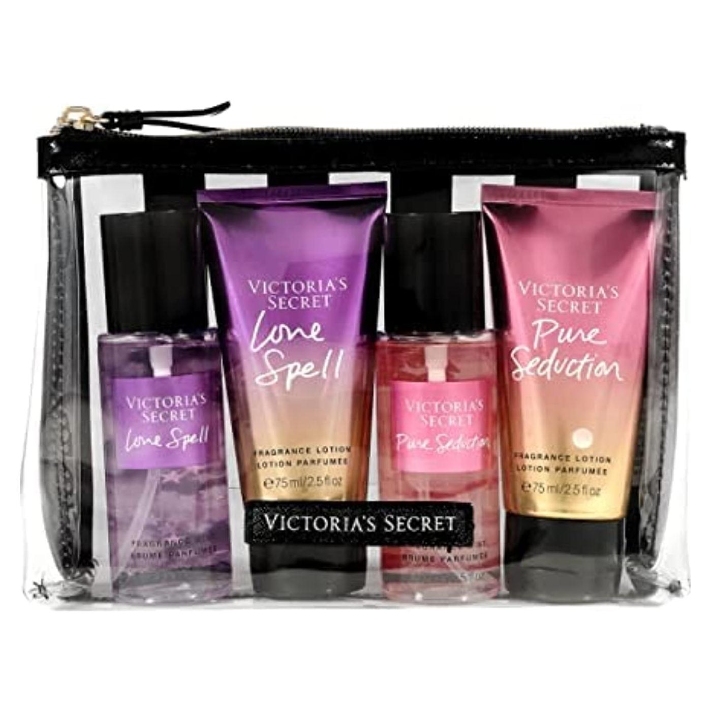 Set de Regalo Victoria's Secret Seducción Pura y Pétalos de Terciopelo 4 Piezas