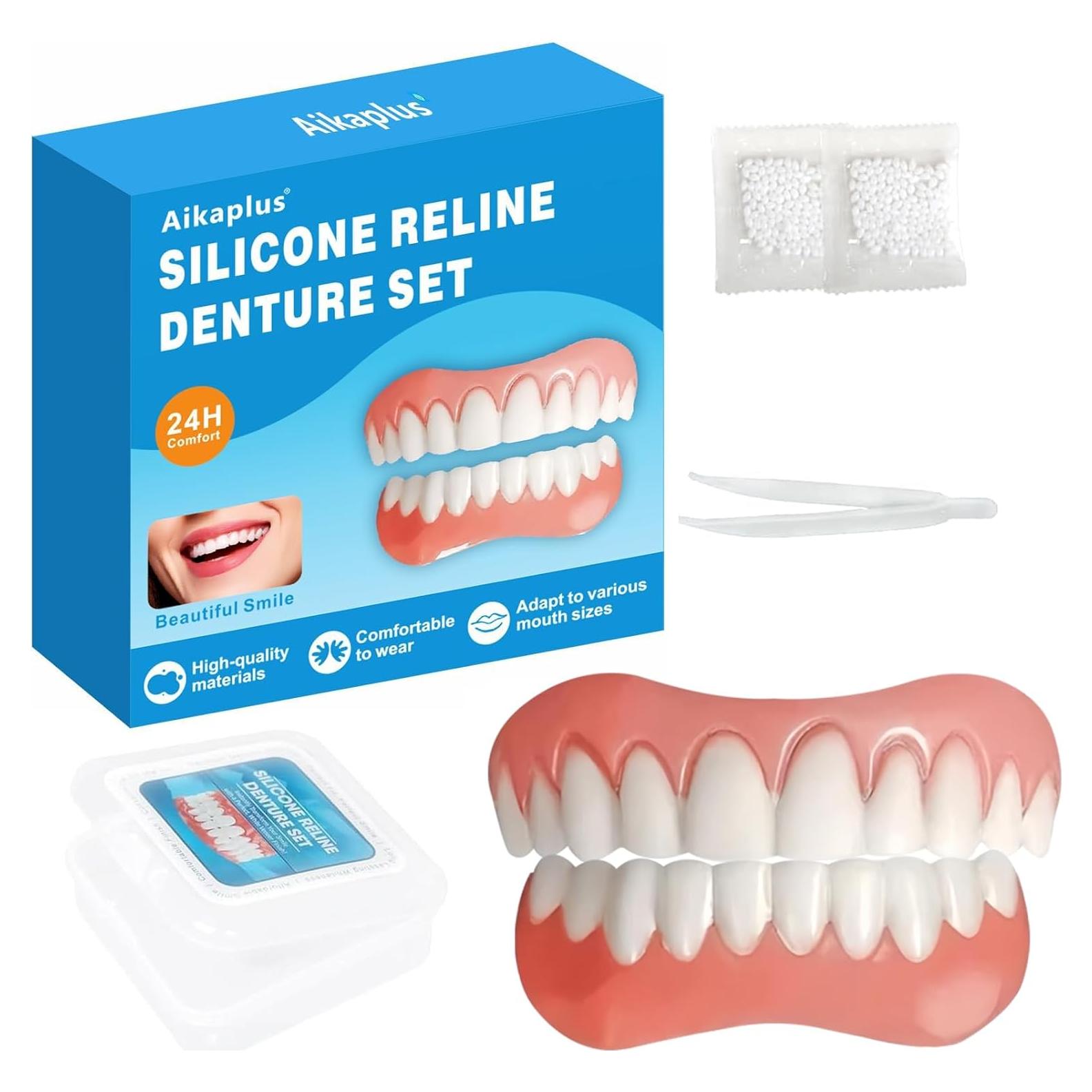Dientes Falsos Moldables Aikaplus - Dentaduras Silicona 1PC
