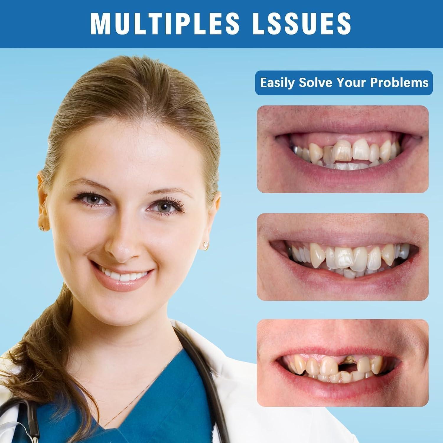 Dientes Falsos Moldables Aikaplus - Dentaduras Silicona 1PC