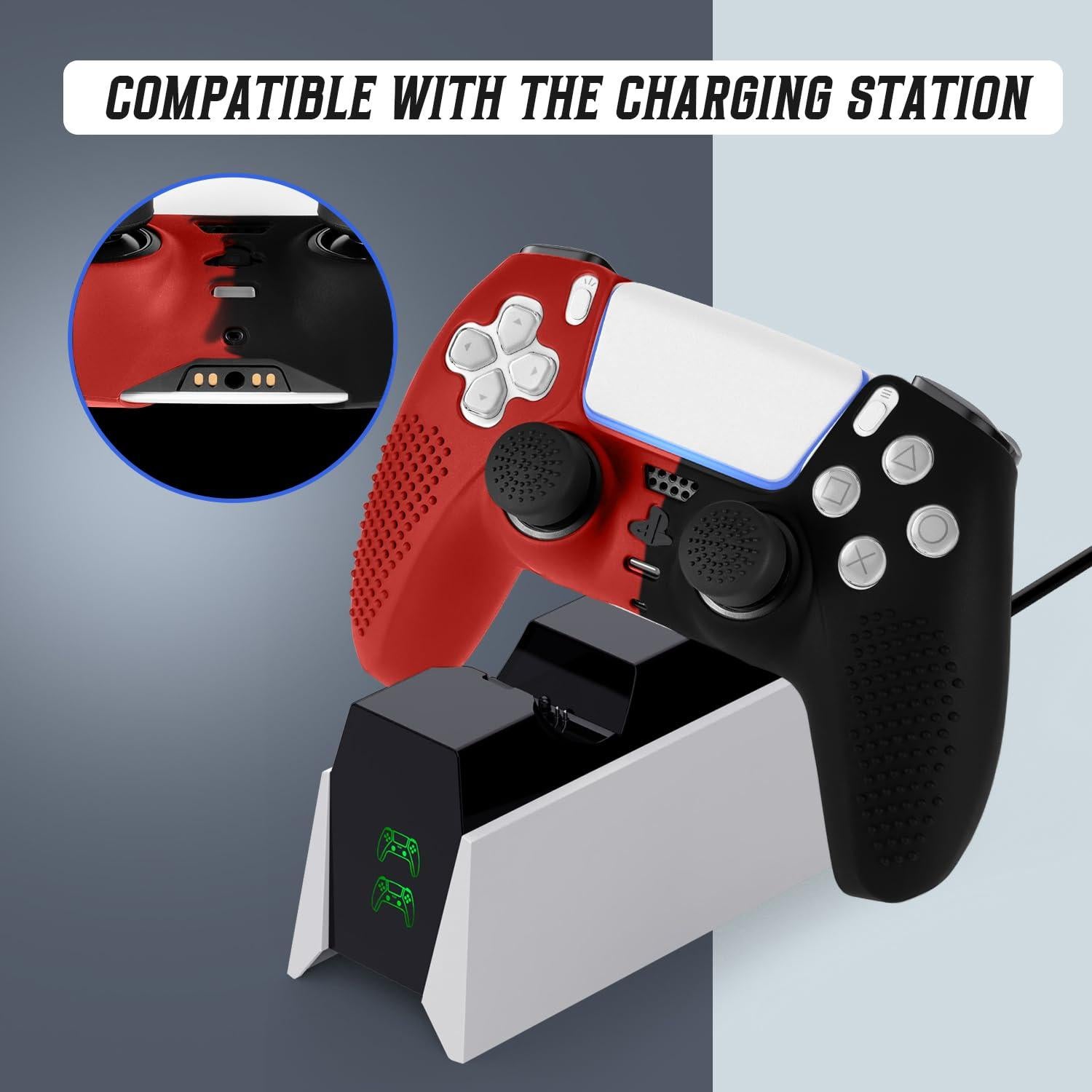 Funda Controlador PS5 FAMOMI Silicona Antideslizante 2 Piezas