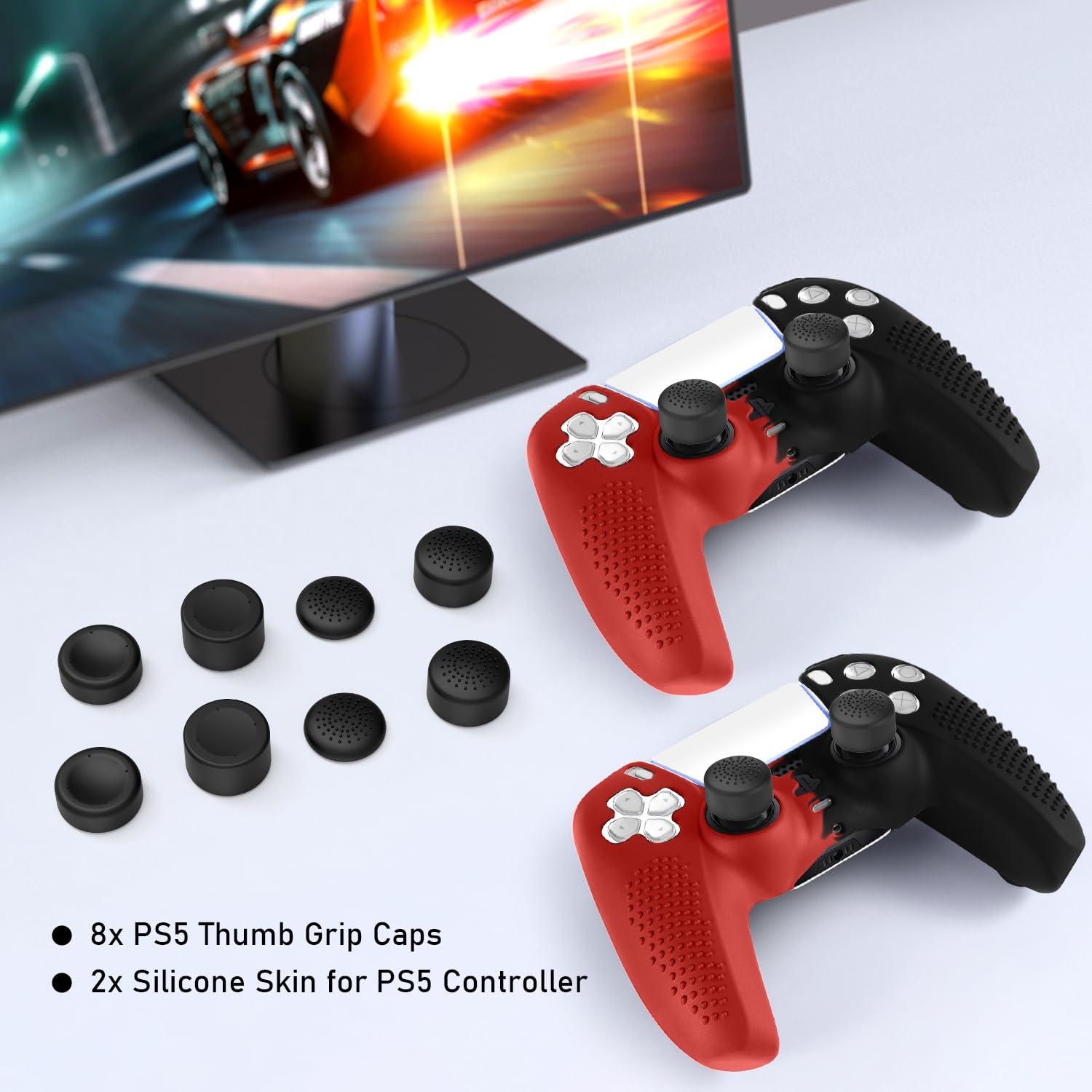 Funda Controlador PS5 FAMOMI Silicona Antideslizante 2 Piezas