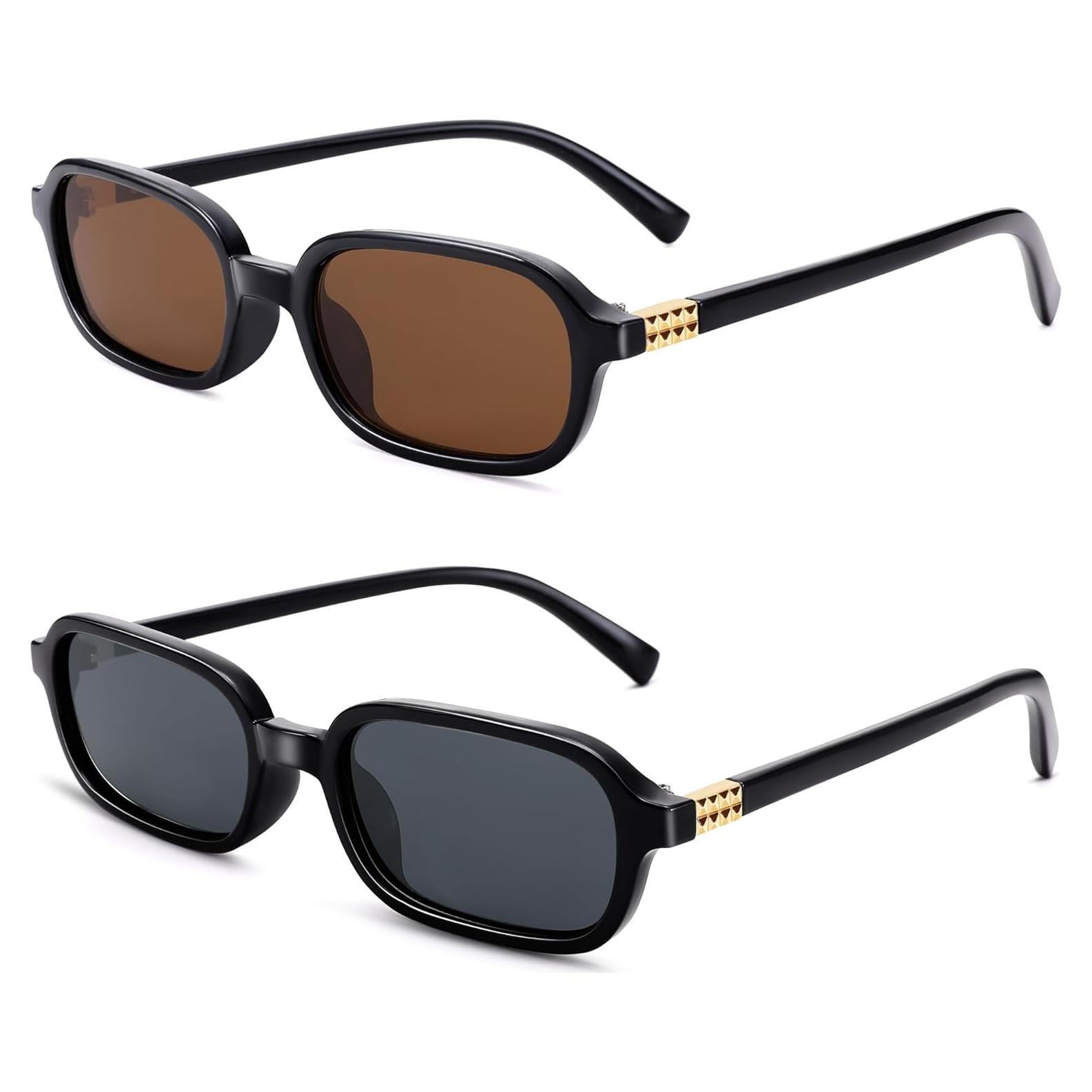 Gafas de Sol Rectangulares NULOOQ para Mujeres UV400