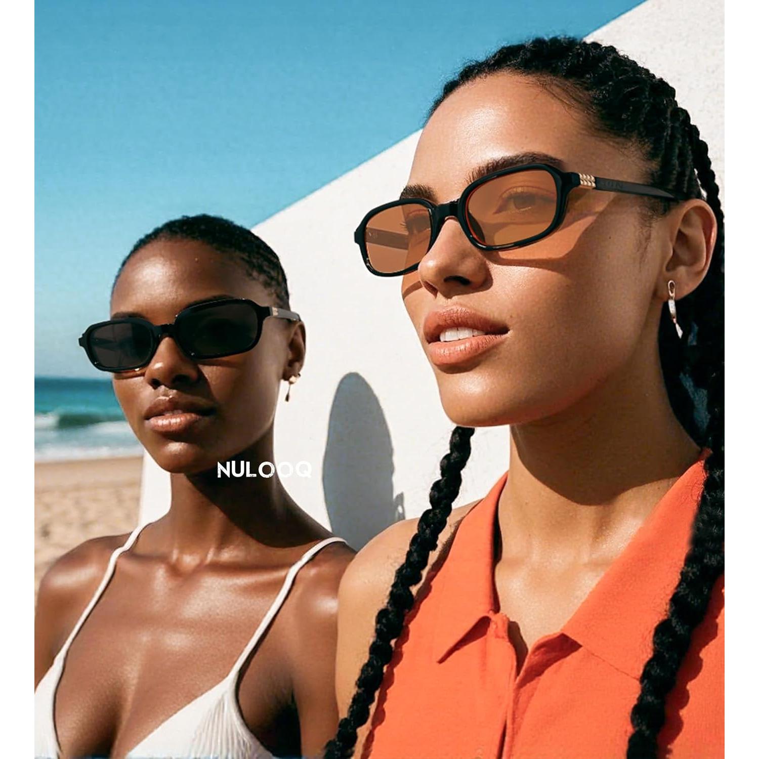 Gafas de Sol Rectangulares NULOOQ para Mujeres UV400