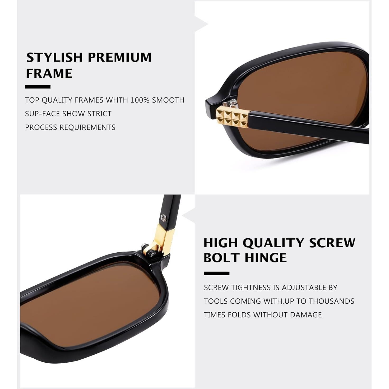 Gafas de Sol Rectangulares NULOOQ para Mujeres UV400