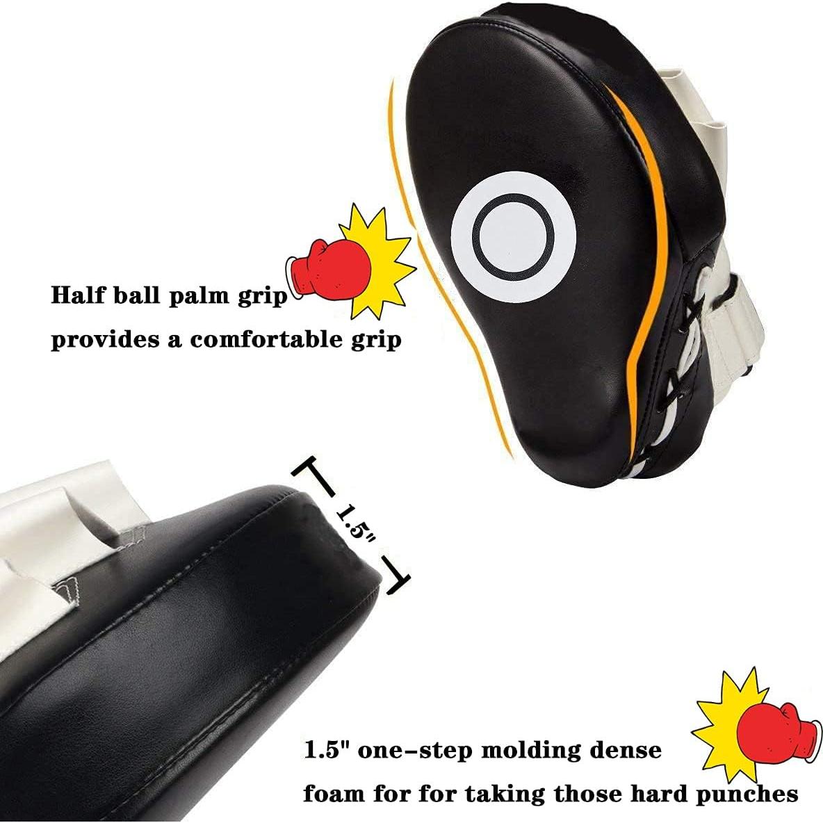 Guantes de Boxeo JACKGOLD Curvados de Piel Sintética - Unisex