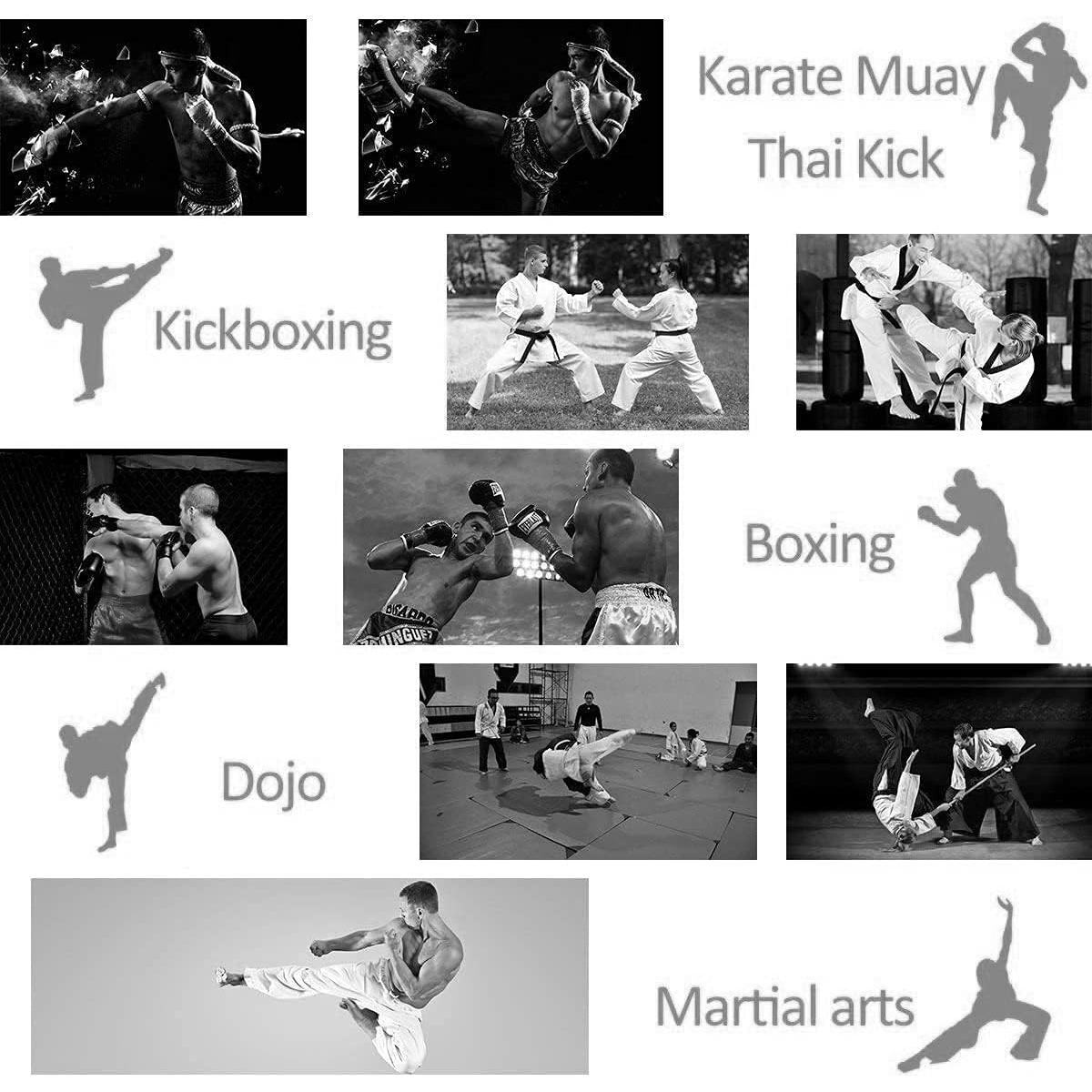 Guantes de Boxeo JACKGOLD Curvados de Piel Sintética - Unisex