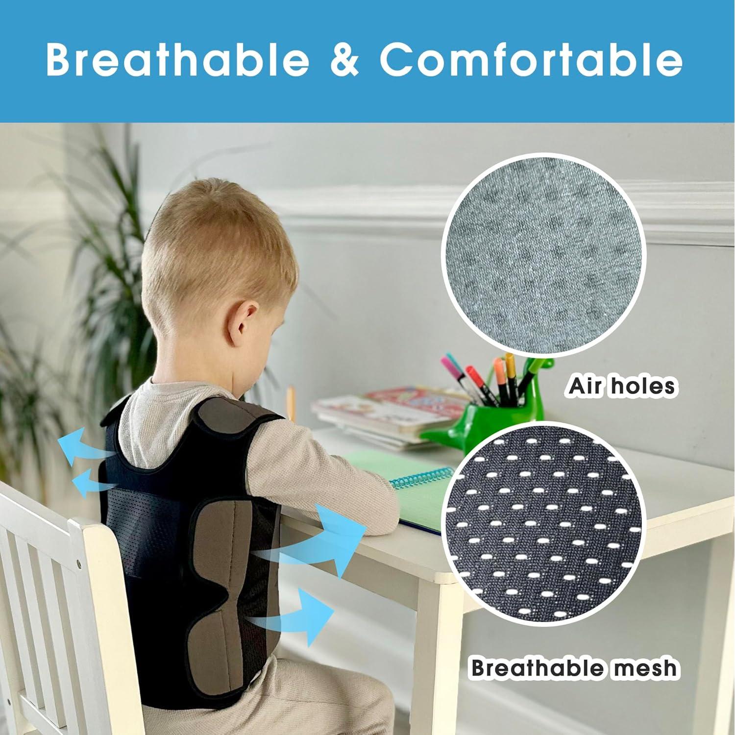 Chaleco con peso ajustable Henhecy para niños pequeños