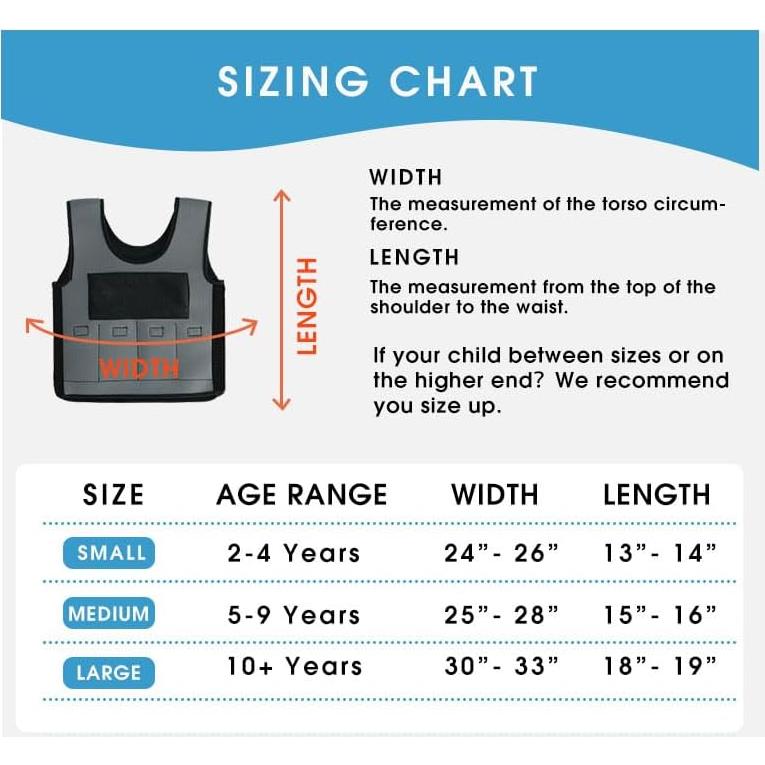 Chaleco con peso ajustable Henhecy para niños pequeños
