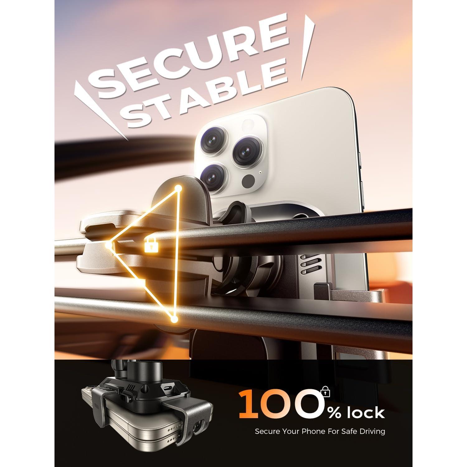 Soporte Carga Inalámbrica CHGeek 15W Automóvil Negro