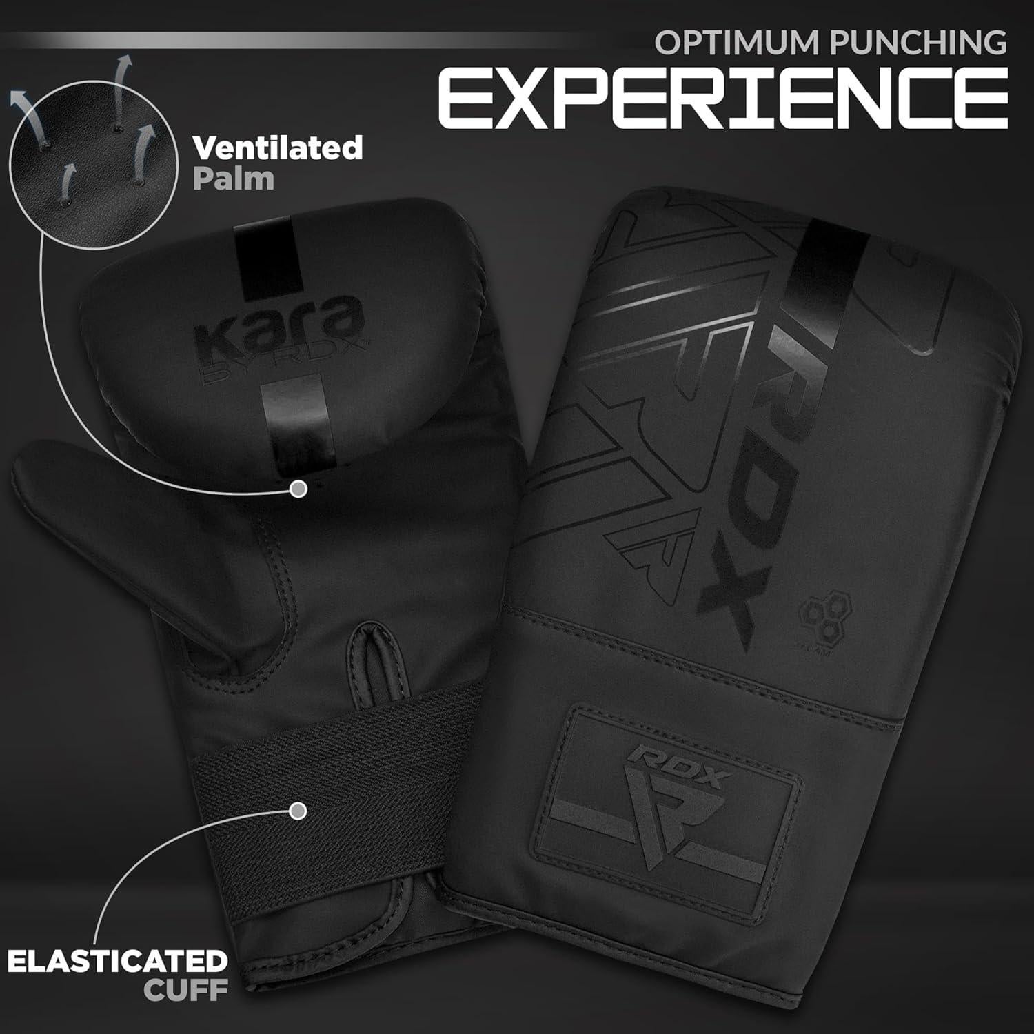 Guantes de Boxeo RDX RDX-BMR-F6MB, Cuero Maya, Medianos