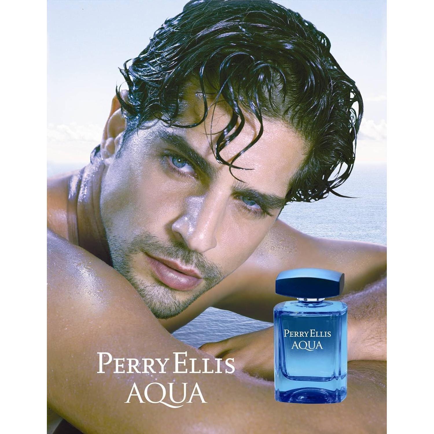Set de Regalo Perry Ellis Aqua para Hombres 4 Piezas