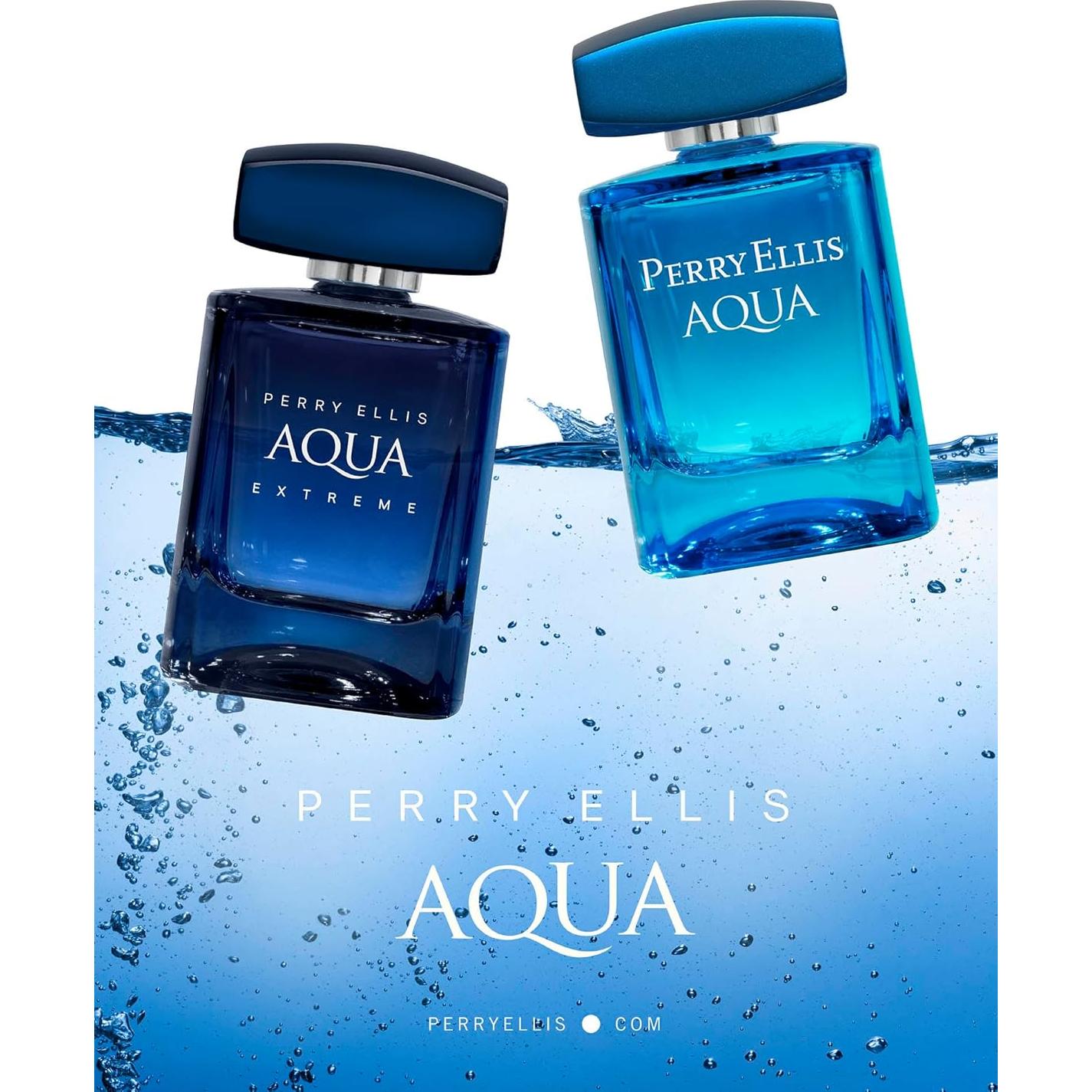 Set de Regalo Perry Ellis Aqua para Hombres 4 Piezas