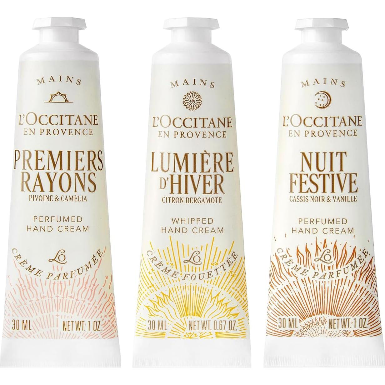 Trío de Cremas de Manos L'OCCITANE Glow & Go 122g