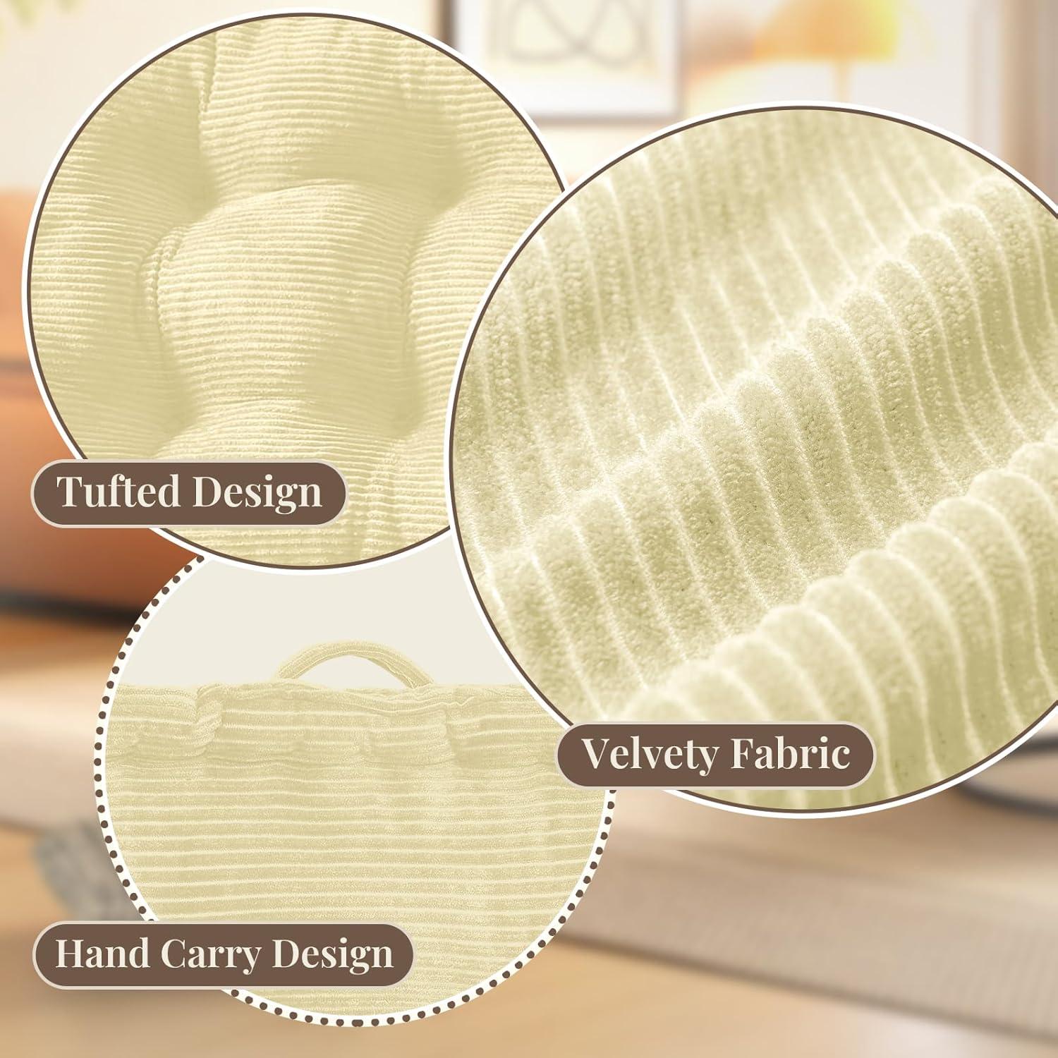 Cojín de Suelo Wellsin Cuadrado 50.8x50.8 cm Beige Acolchado