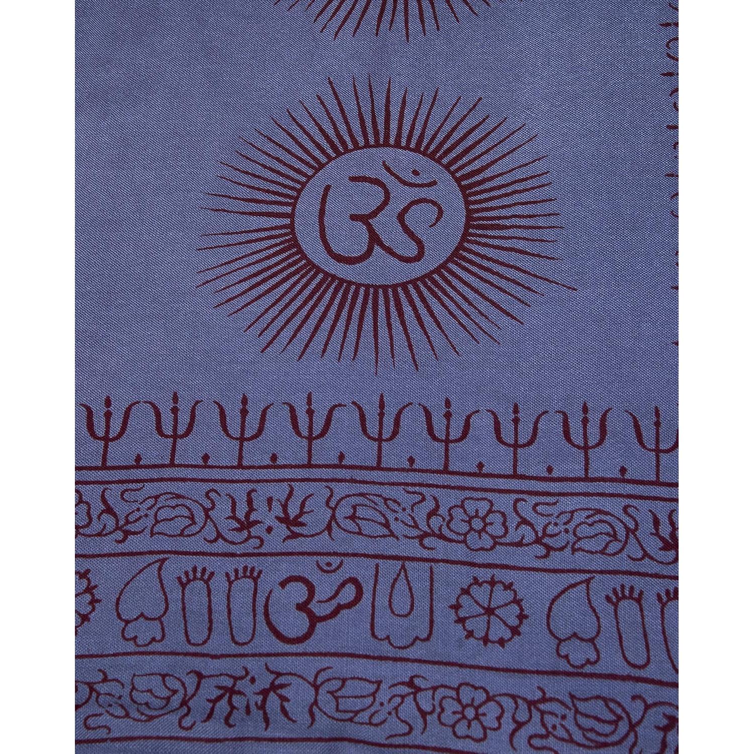 Chal de Meditación Yoga Ram Nami Grande OM 101.6x185.4 cm