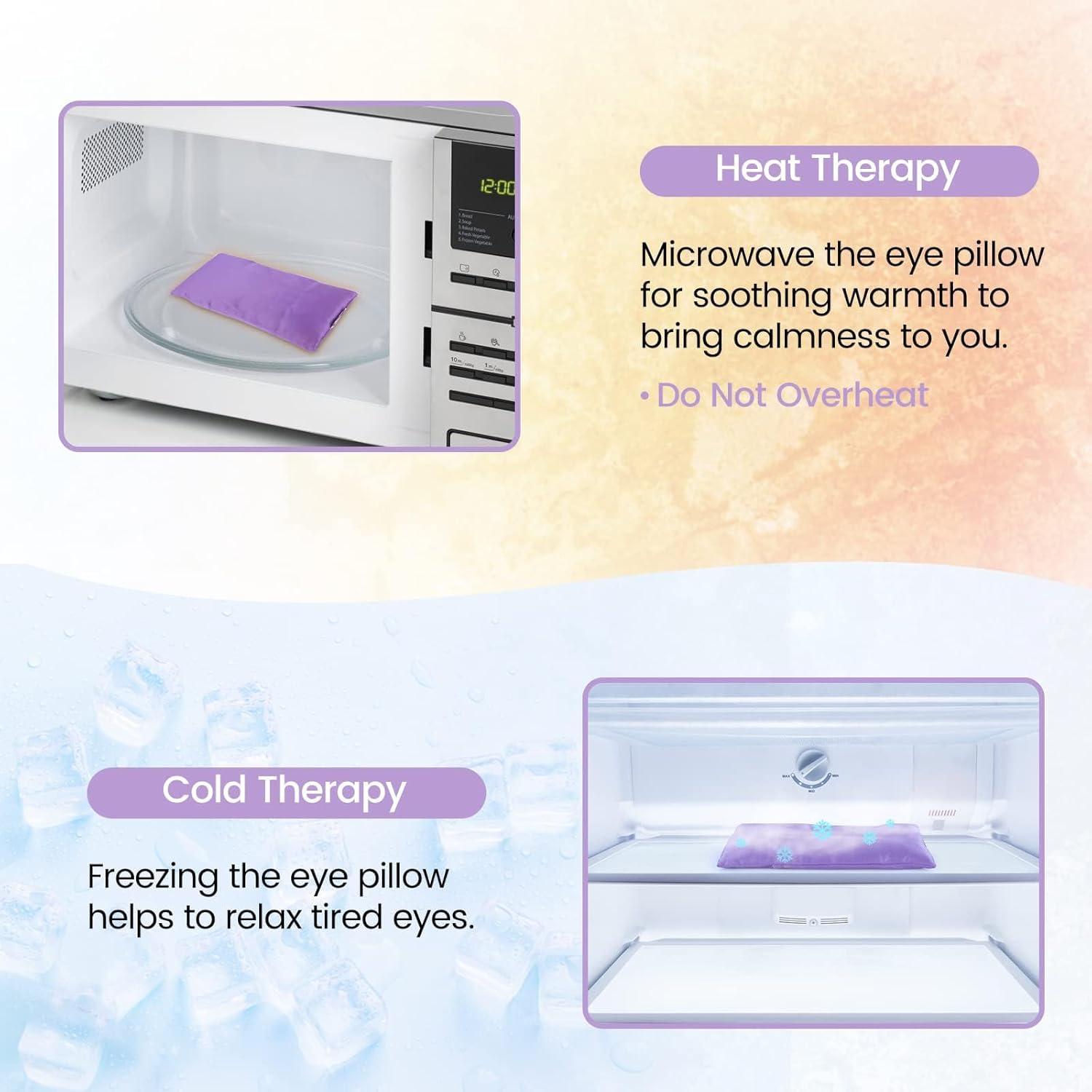 Almohada de Ojos SuzziPad con Lavanda y Peso - 4 Paquetes