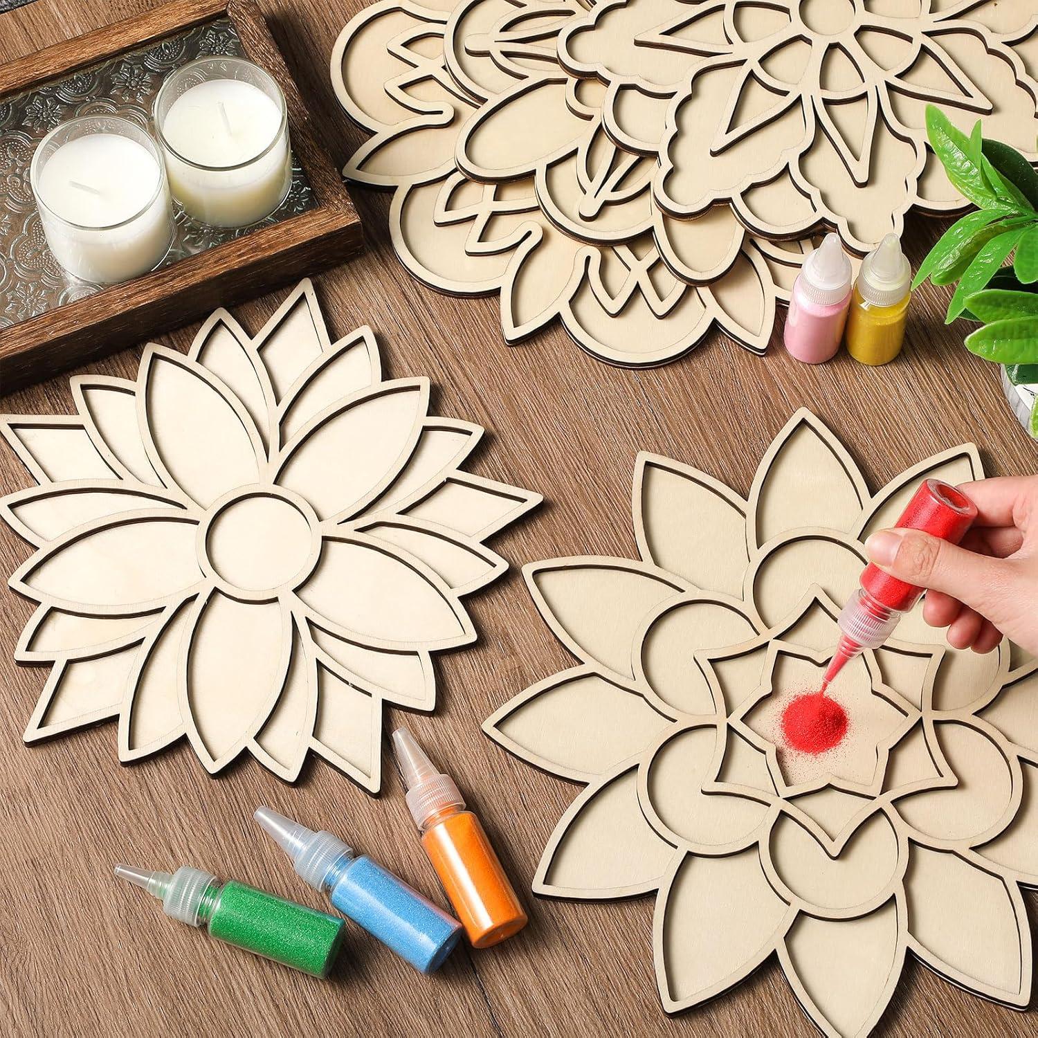 Kit de Arte de Arena Mandala Gilprop 15 Piezas 8 Colores