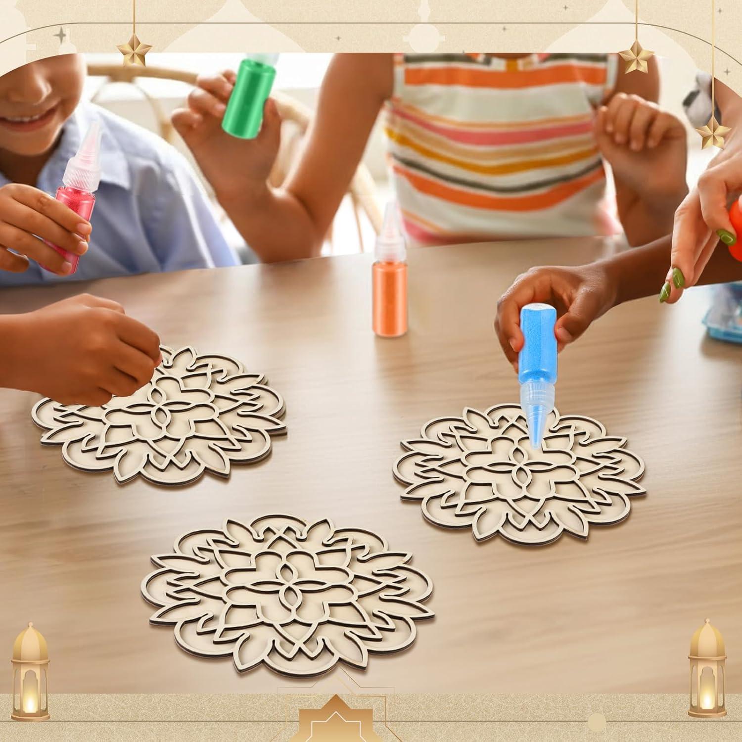 Kit de Arte de Arena Mandala Gilprop 15 Piezas 8 Colores