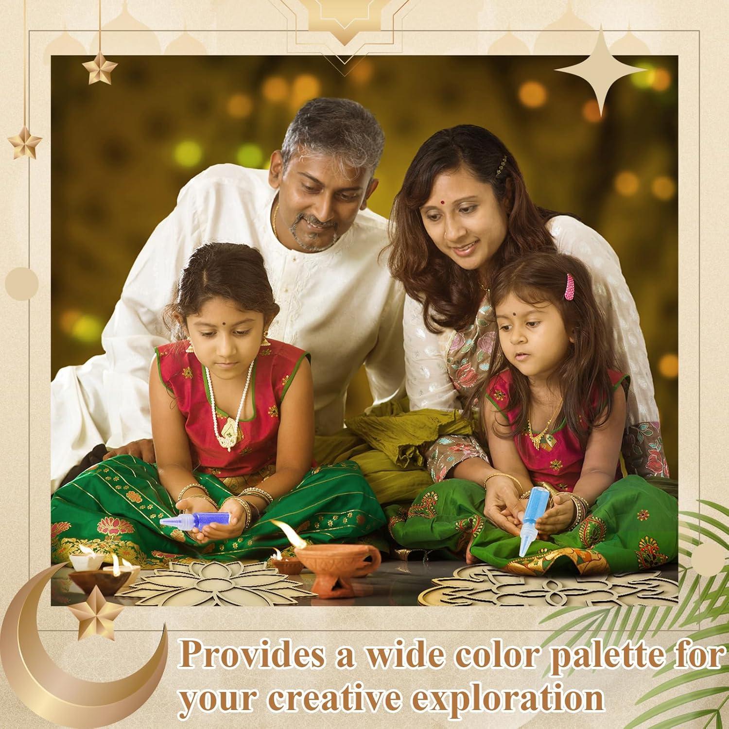 Kit de Arte de Arena Mandala Gilprop 15 Piezas 8 Colores