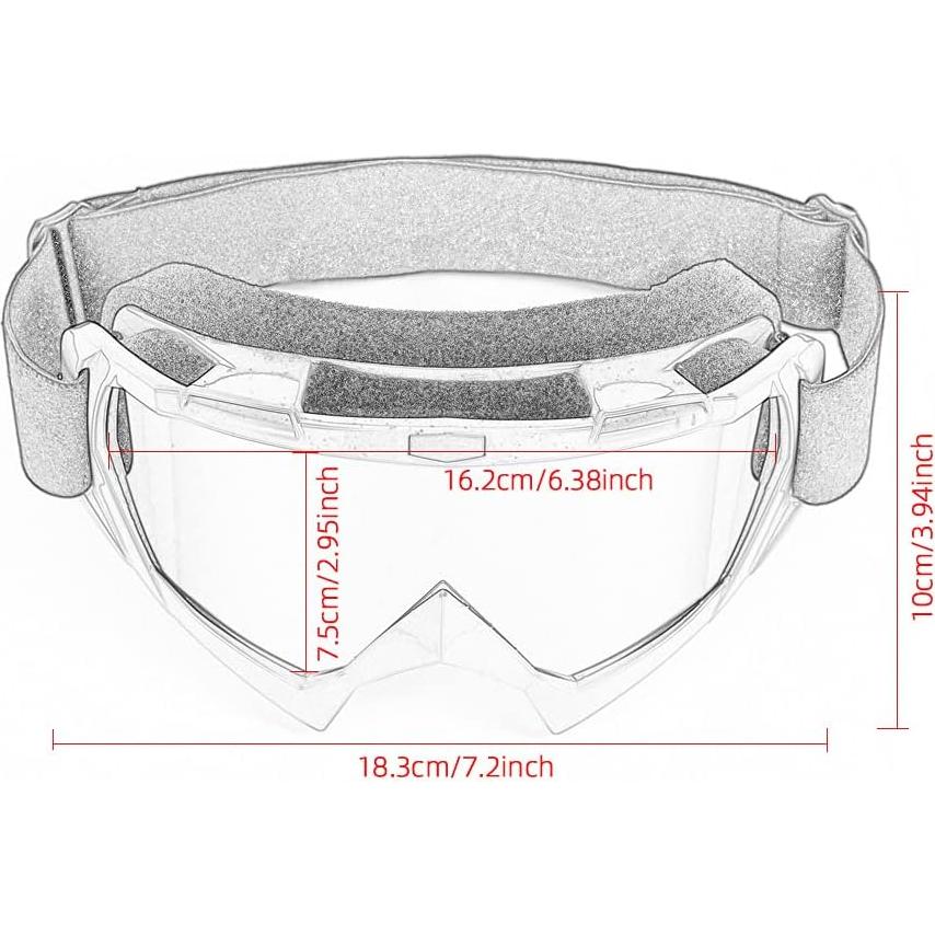 Gafas de Motocicleta Vintage APEBAZY con Lentes Antiempañantes