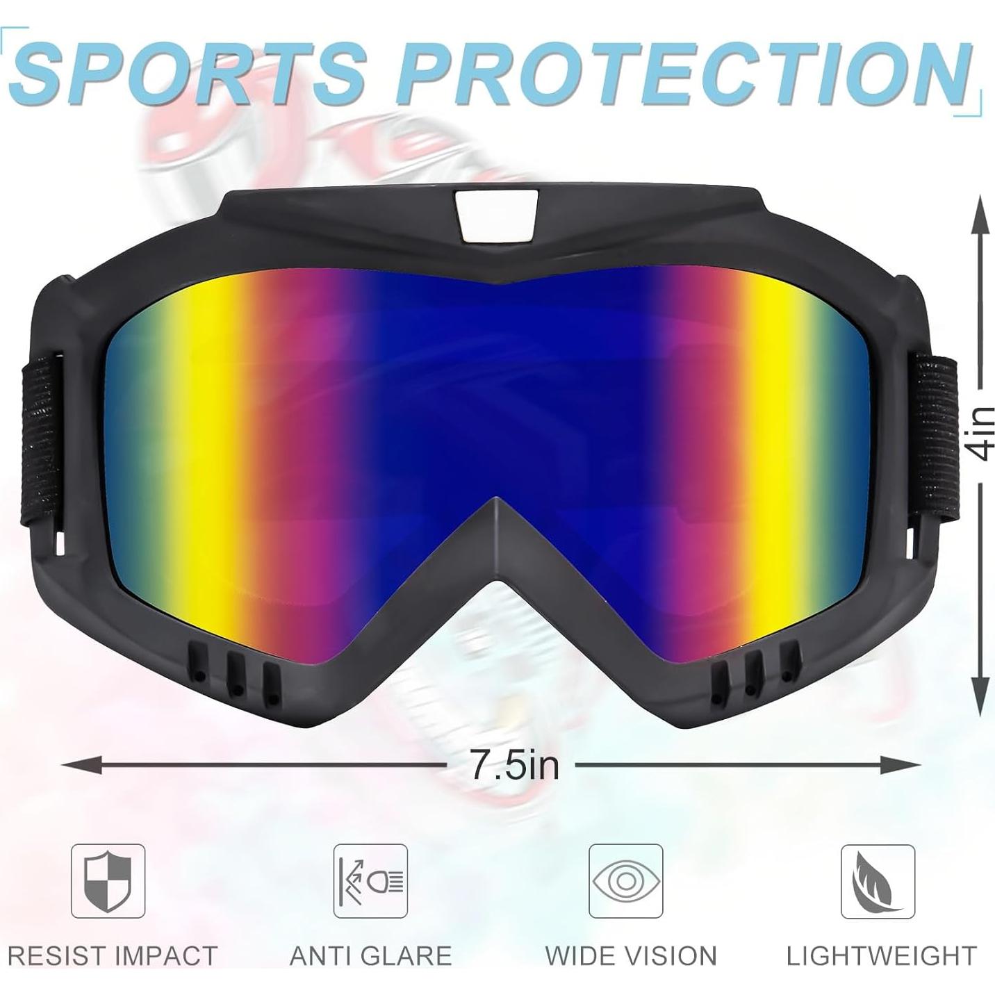 Gafas de Moto KINGBIKE para ATV y Motocross - Paquete de 3