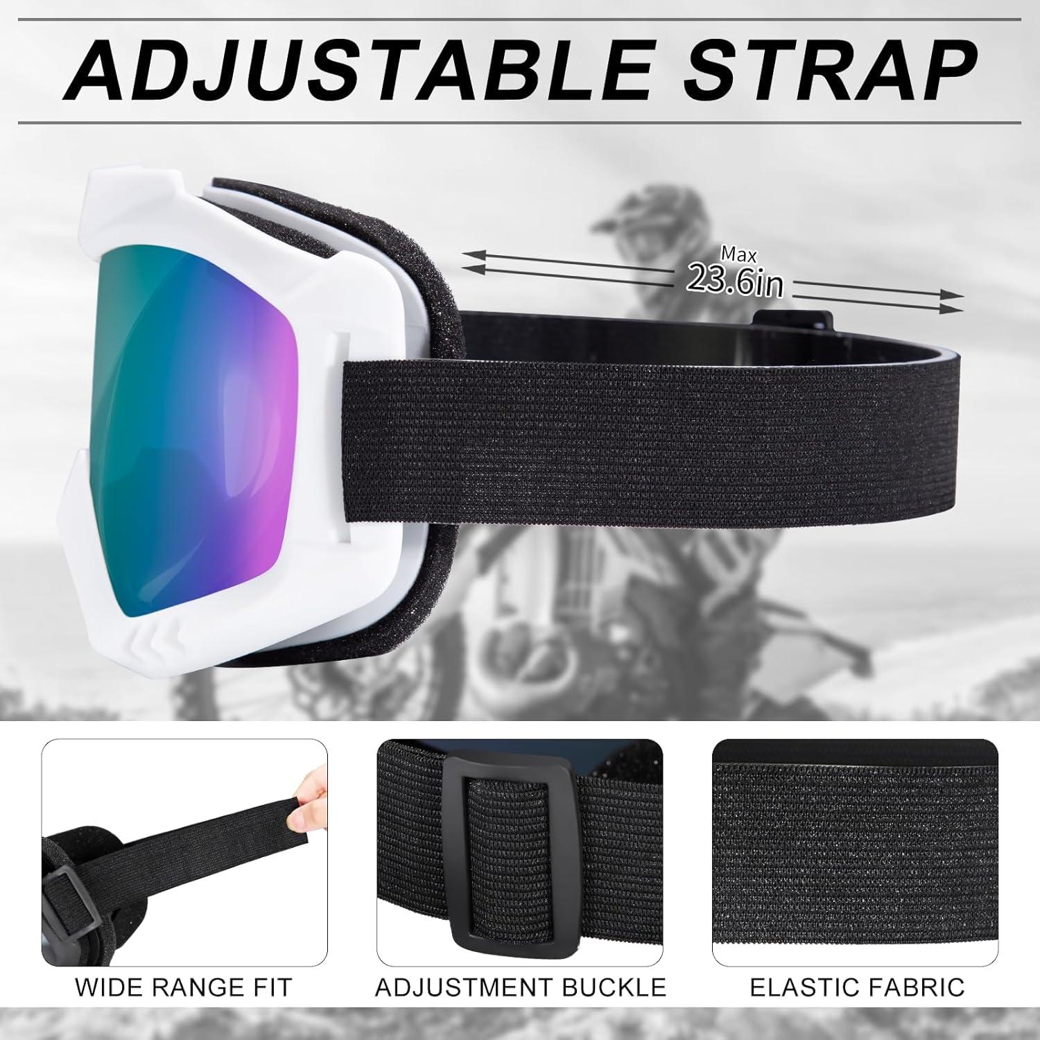 Gafas de Moto KINGBIKE para ATV y Motocross - Paquete de 3