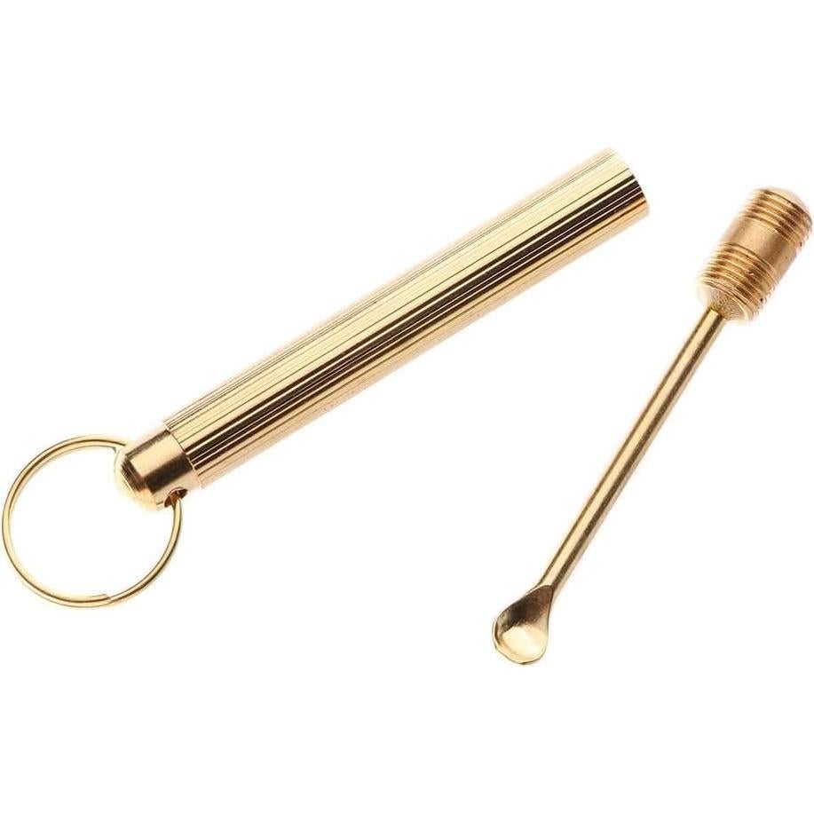2 Piezas Cuchara Plegable de Cobre Luhaomisky para Cerumen